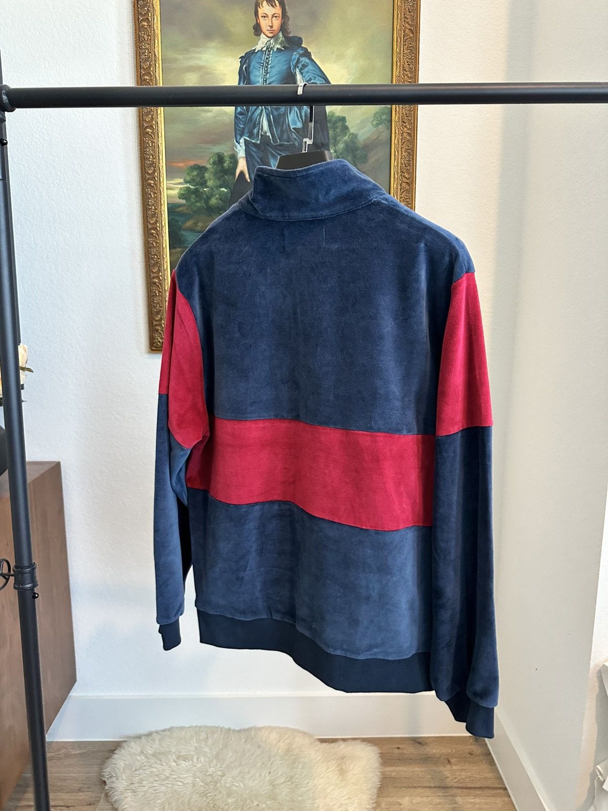 FUCT FUCT VELOUR QUARTER ZIP SWEATER NAVY Size US L / EU 52-54 / 3 - 5 Thumbnail