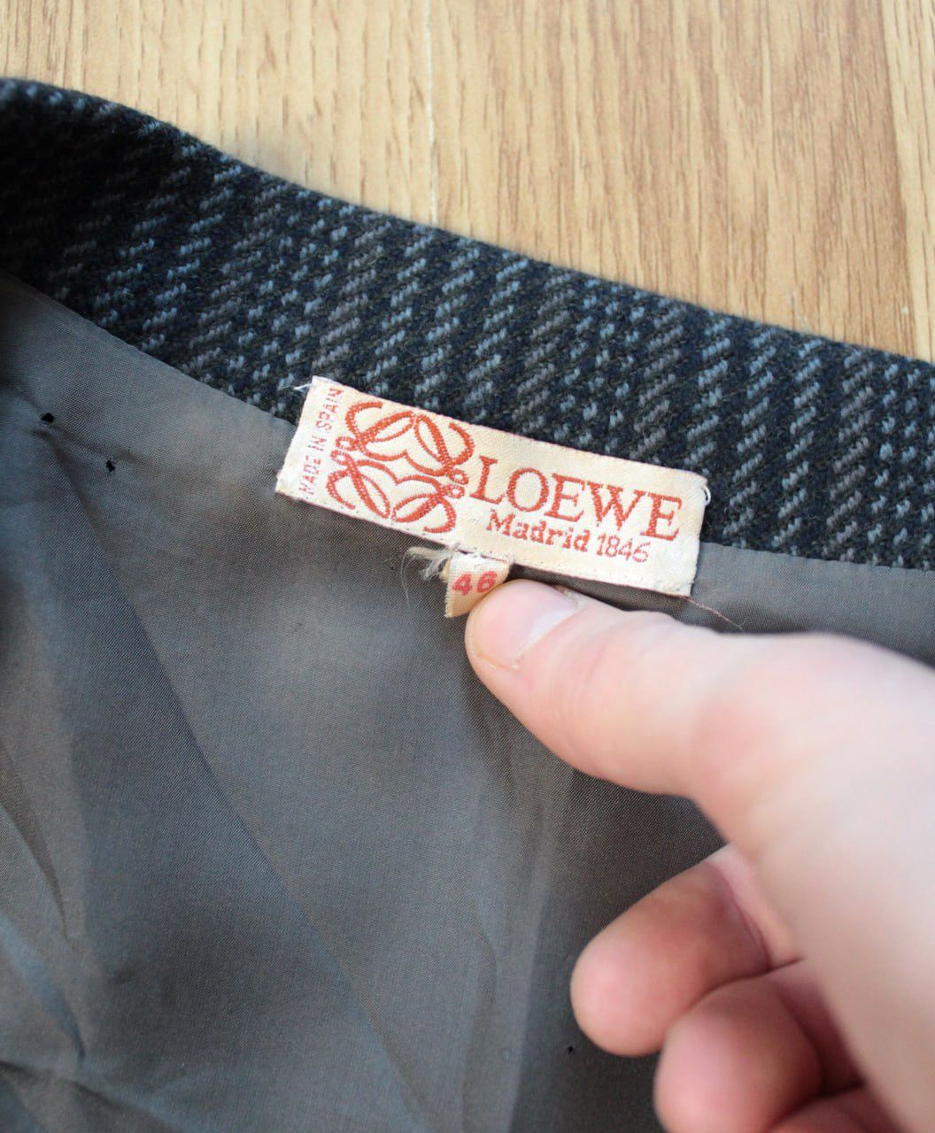 Vintage 🔥 Loewe Madrid 1846 Vintage Jacket Retro Blazer Oversize Size M / US 6-8 / IT 42-44 - 4 Thumbnail