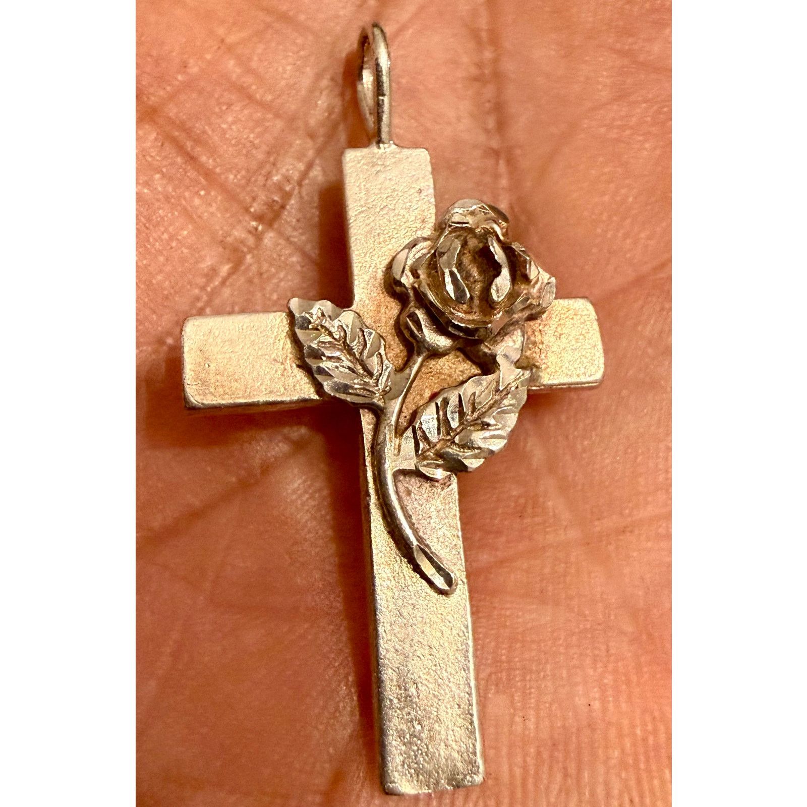 Other Vintage Cross Sterling Silver 925 Pendant Charm Authentic Size ONE SIZE - 2 Thumbnail
