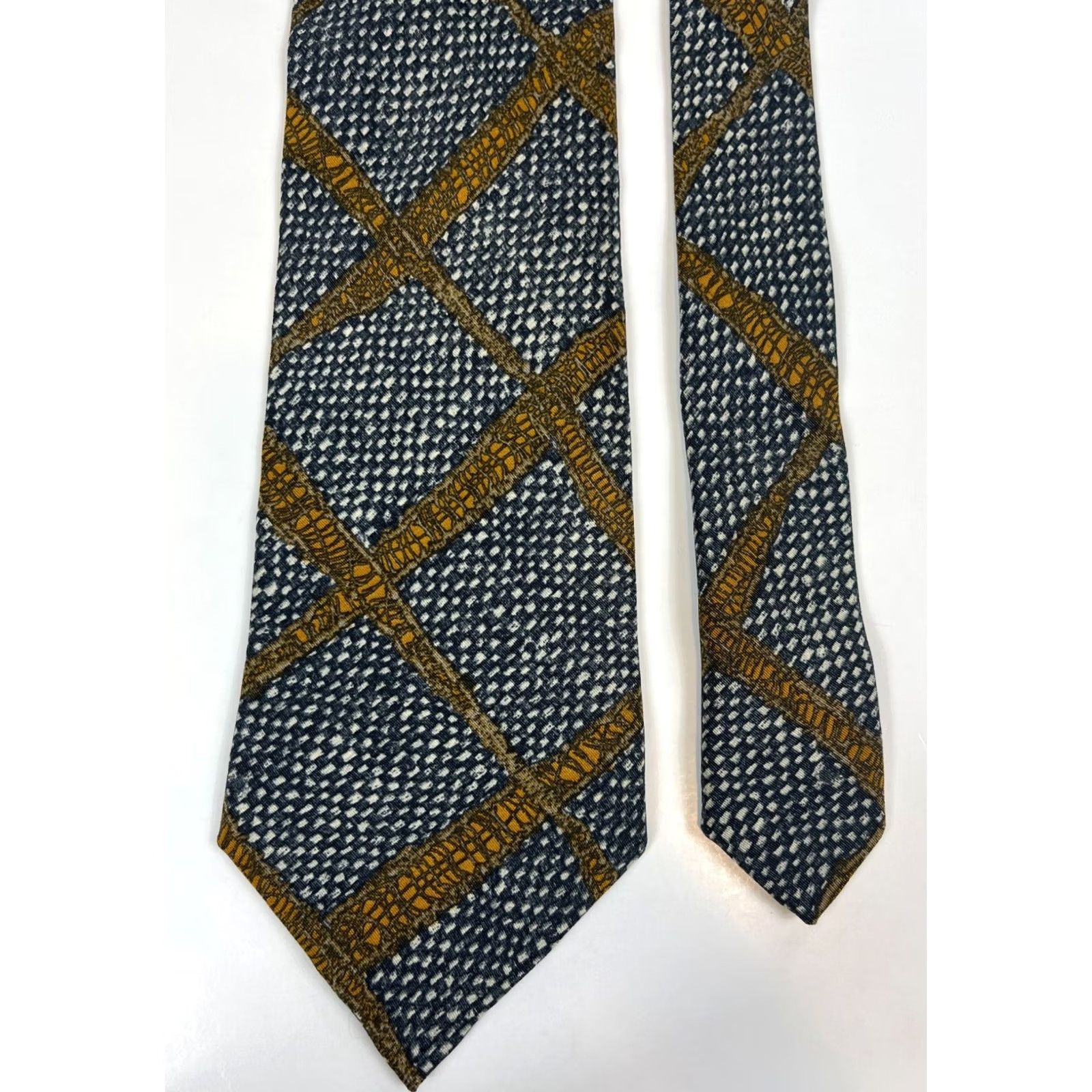 Ermenegildo Zegna Ermenegildo Zegna Silk Tie Geometric Made in Italy Men Tie 57"-60" Wide Multicolor Top Designer Pattern Geometric Mens Silk Tie Size ONE SIZE - 7 Thumbnail