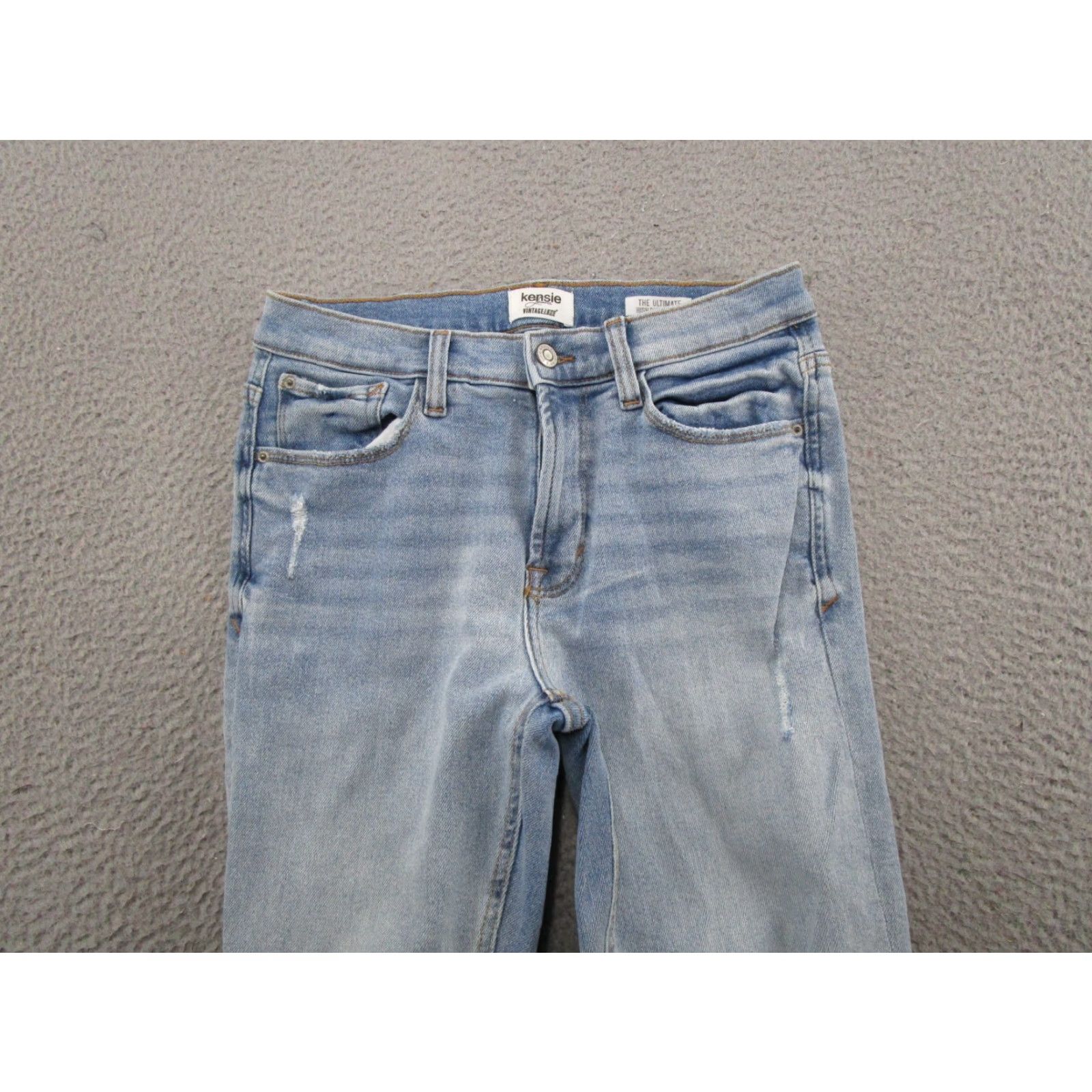 Vintage Kensie Jeans Ultimate Skinny High Rise Slit Ankle Denim Jeans 6 Blue Cotton 5-Pocket Womens Size 28" / US 6 / IT 42 - 3 Thumbnail
