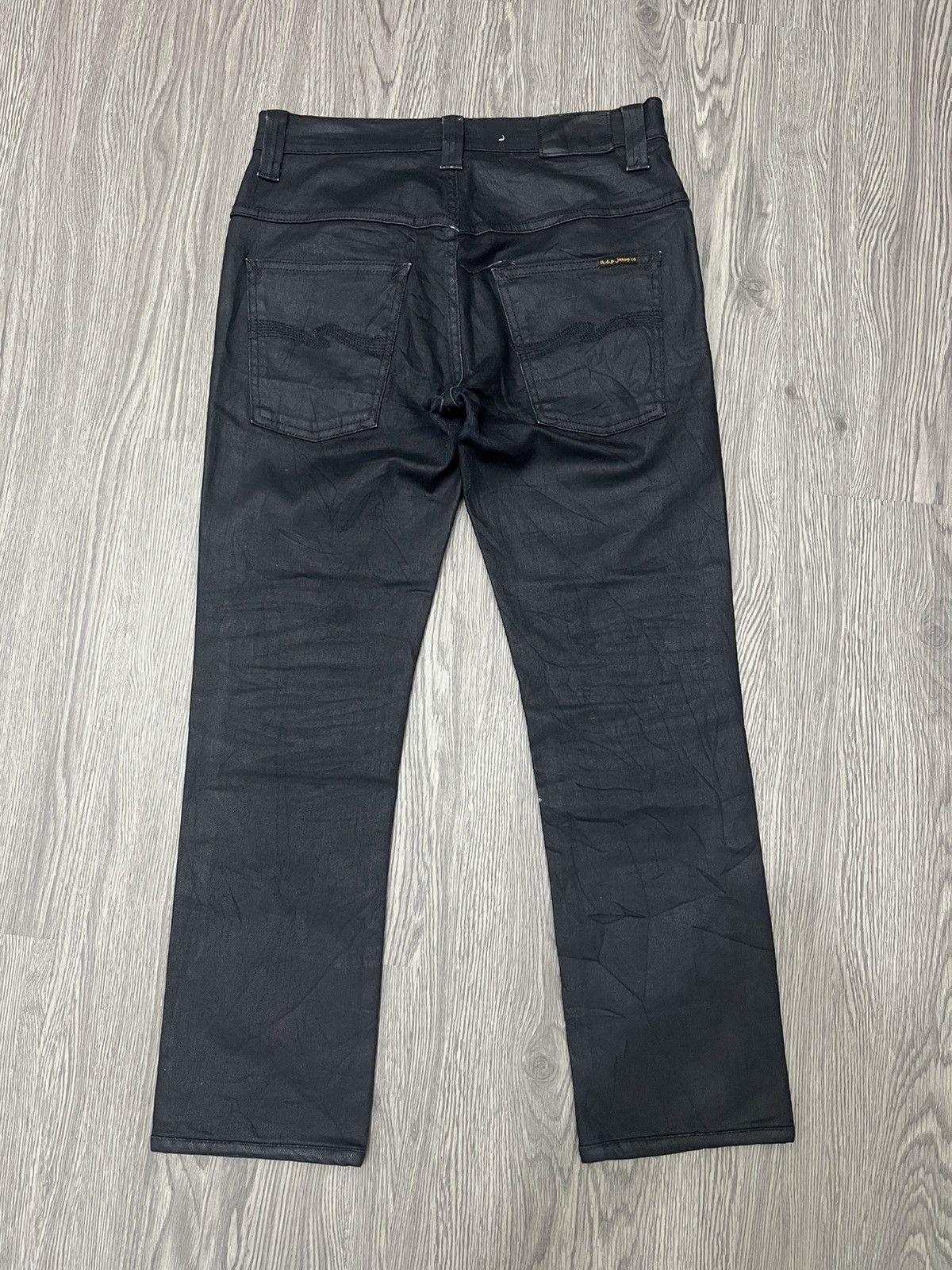 Nudie Jeans Nudie black coated denim Jeans Size US 31 - 2 Thumbnail