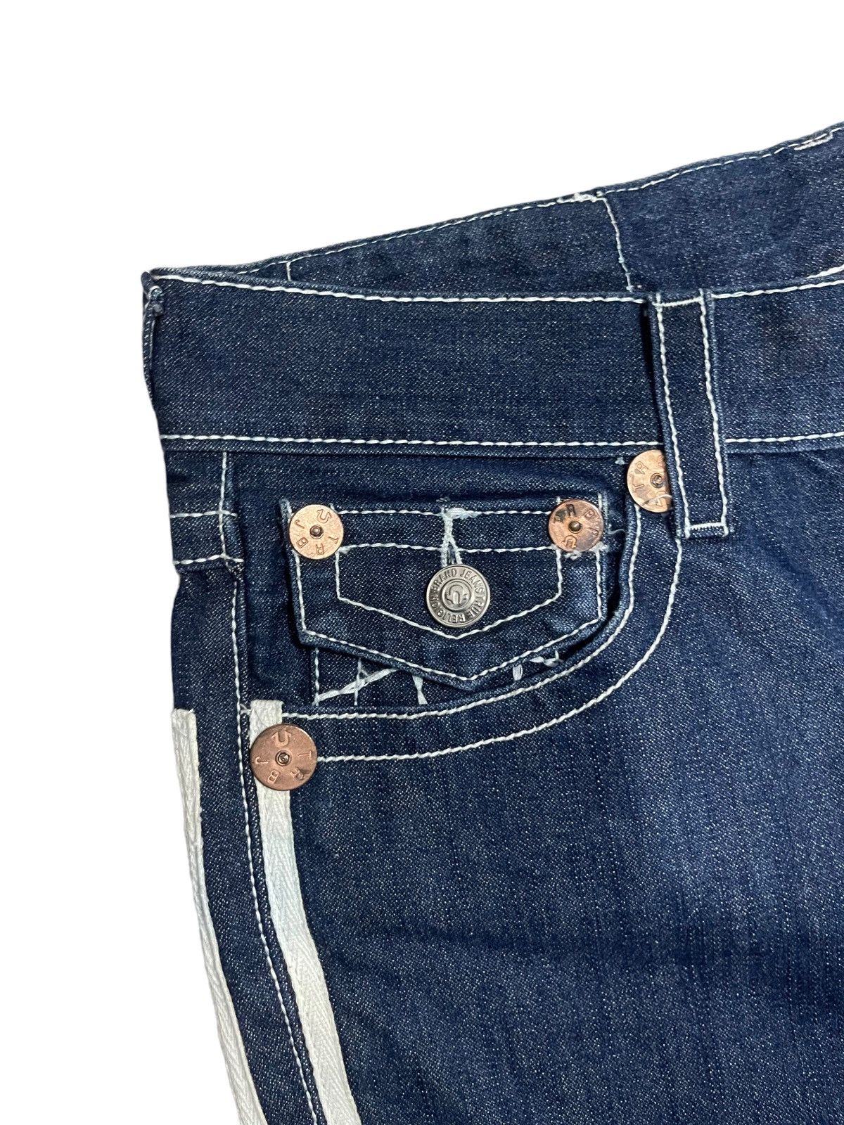Other Vintage True Religion Billy Super T Denim Jeans Size US 35 - 10 Thumbnail