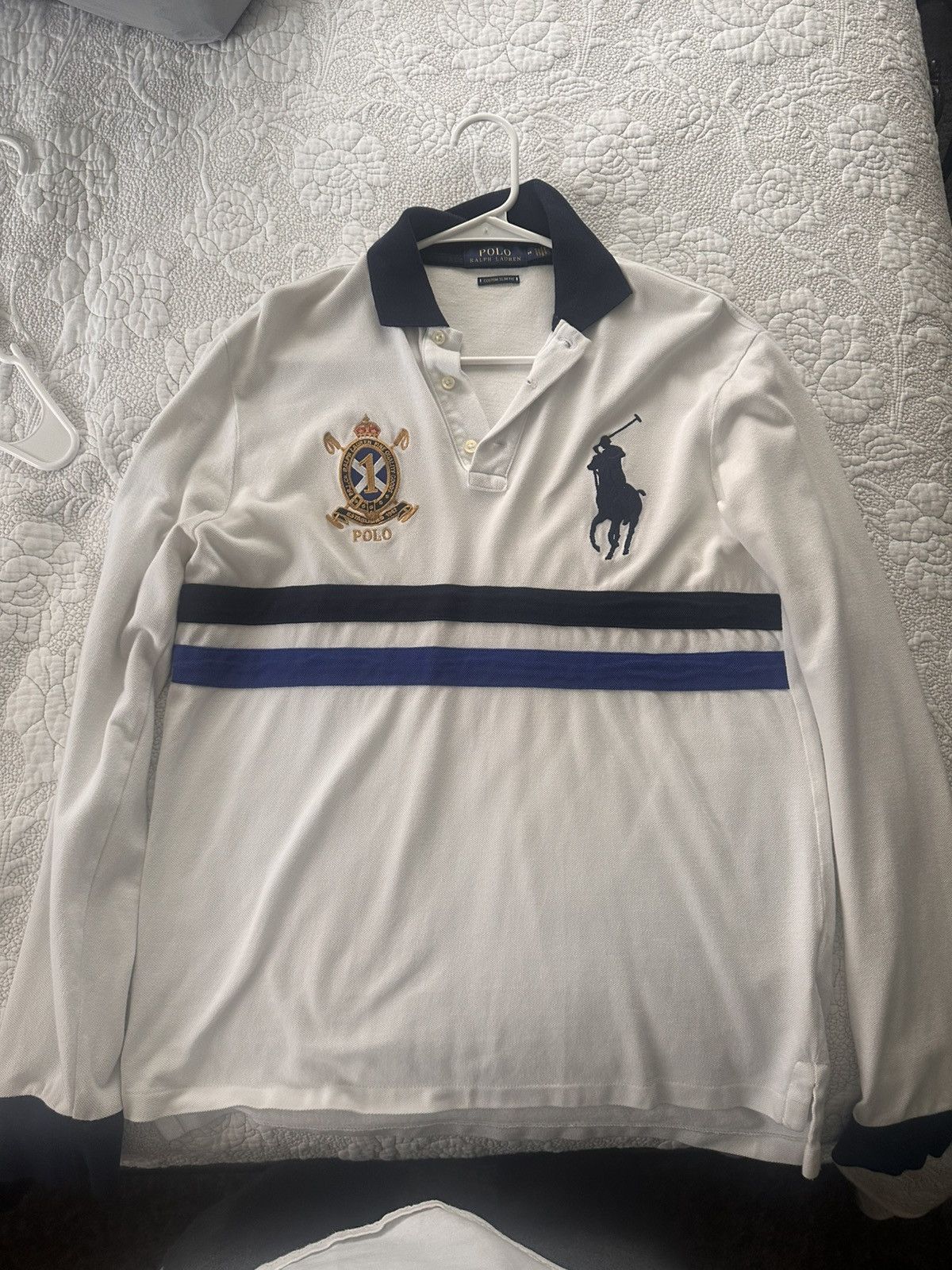 Polo Ralph Lauren long sleeve custom slim fit polo Size US M / EU 48-50 / 2 - 1 Thumbnail