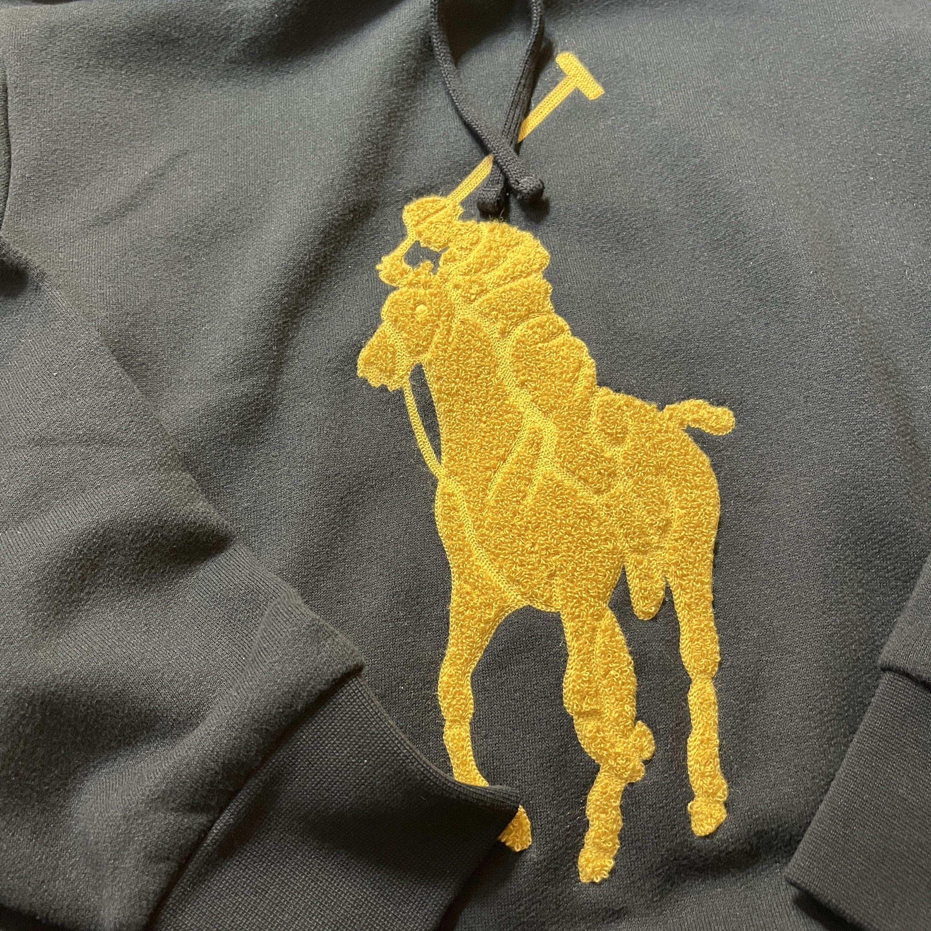 Polo Ralph Lauren Polo Ralph Lauren Gold Chenille Big Pony Fleece Hoodie Size US S / EU 44-46 / 1 - 5 Thumbnail