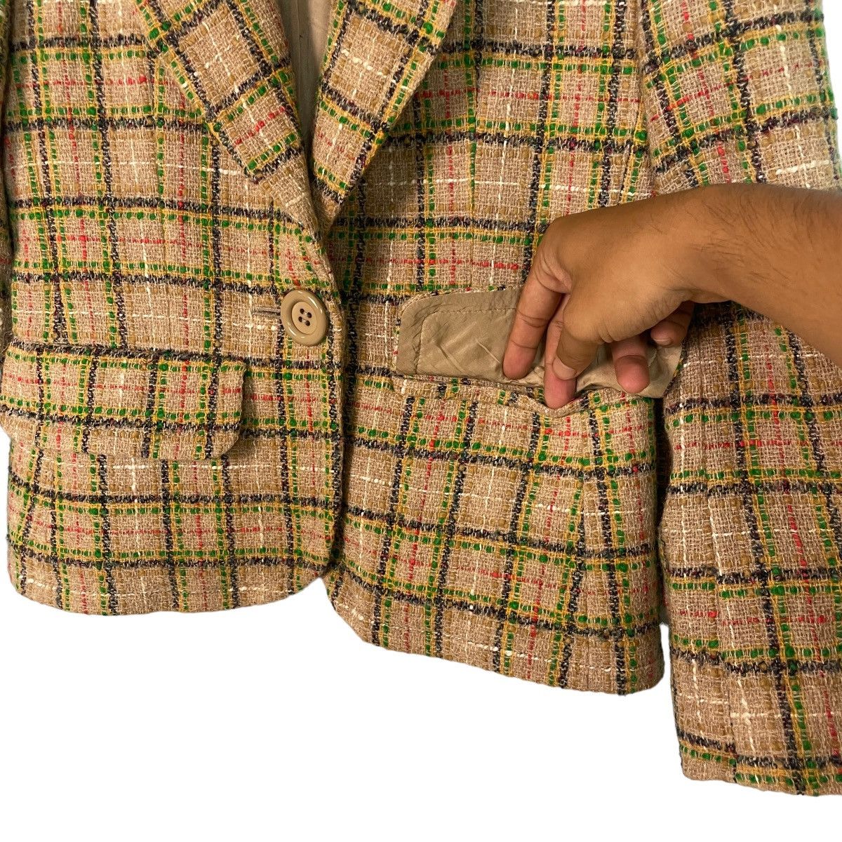 Yves Saint Laurent Yves Saint Laurent Tweed Blazer Size XS / US 0-2 / IT 36-38 - 8 Thumbnail