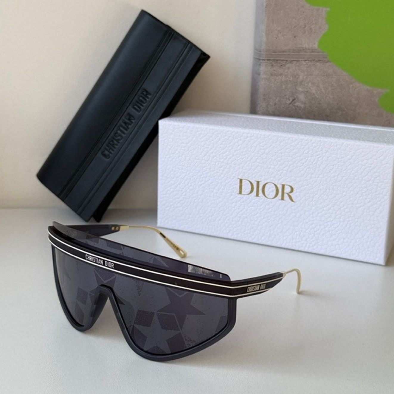 Dior NEW Dior DiorClub M2U Shield Mask Sunglasses Blue Stars Size ONE SIZE - 1 Thumbnail