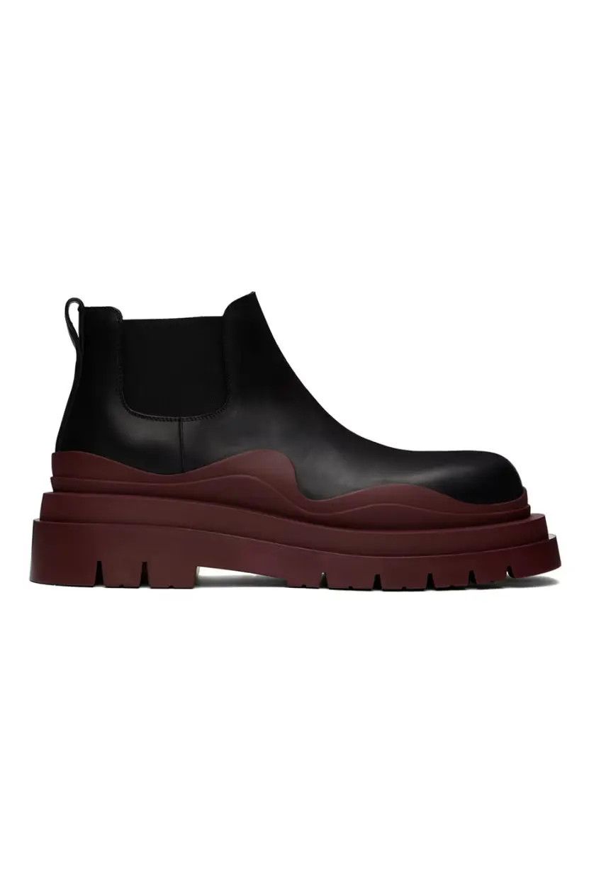 Bottega Veneta o1n1vont0125 Tire Ankle Chelsea Boots in Black Size US 11.5 / EU 44-45 - 1 Thumbnail