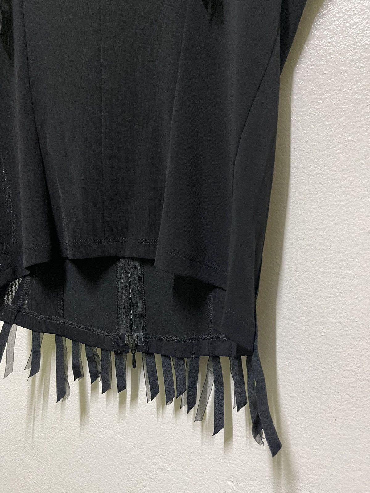 Hiroko Koshino Homme Hiroko Koshino Fringe Crop Top Corset 90s Zipper Size M / US 6-8 / IT 42-44 - 13 Thumbnail