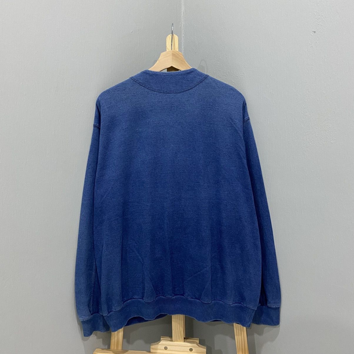 Ne-Net Vintage Ne-Net (Issey Miyake) Indigo Dye Full-Zip Sweatshirt Size US L / EU 52-54 / 3 - 2 Thumbnail