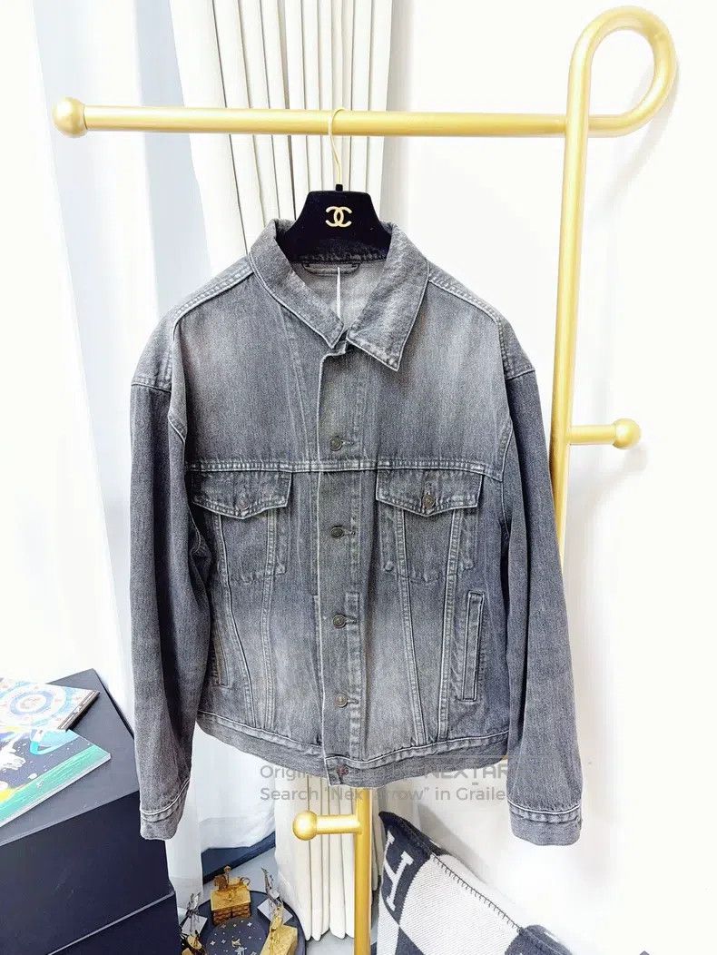 Balenciaga Balenciaga Grey-Black 36 Size Back Relief Letter Logo Long Size XS / US 0-2 / IT 36-38 - 1 Thumbnail