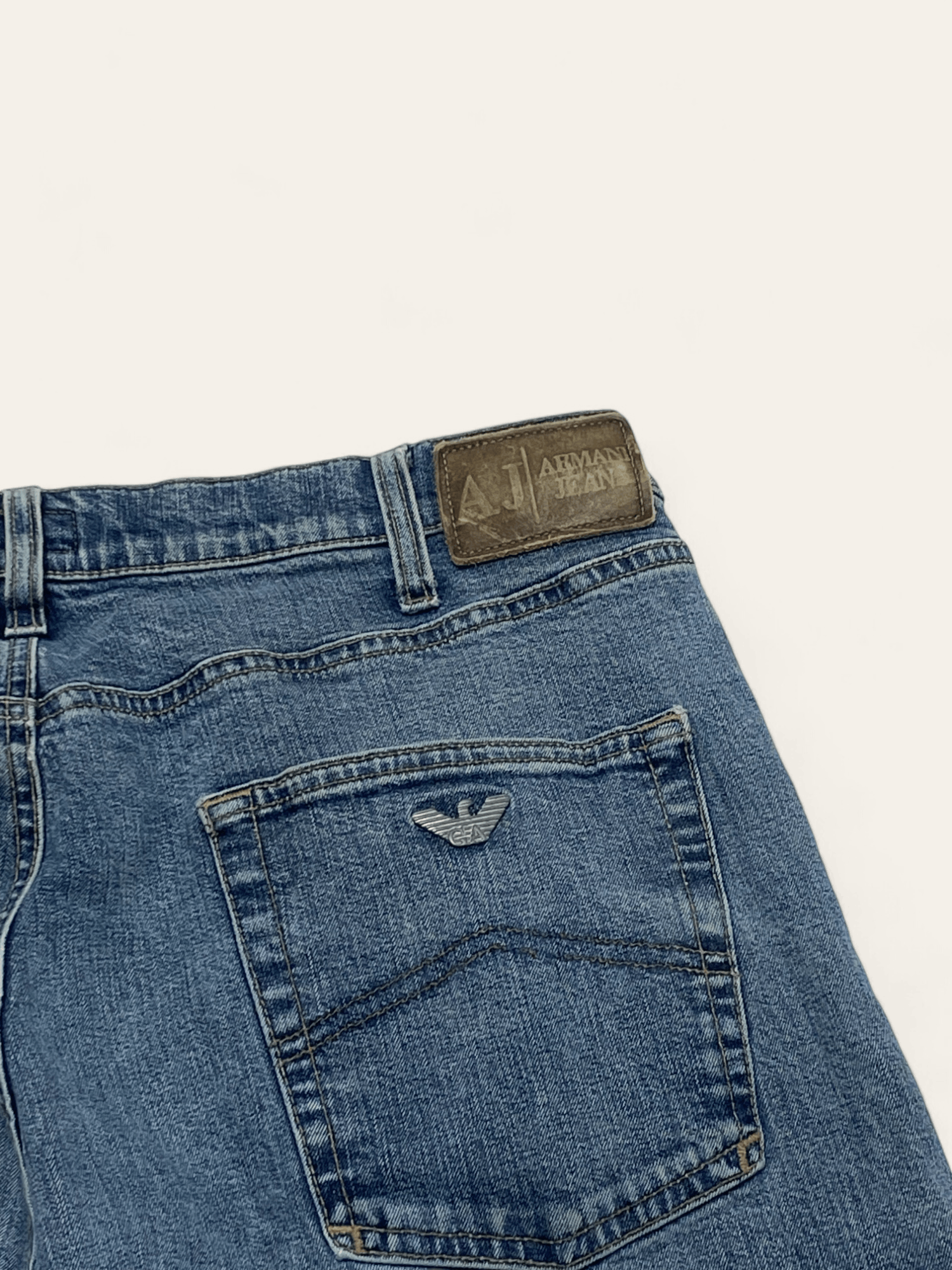 Armani 00s Vintage ARMANI JEANS Light Blue Wash Denim Jeans Y2k Size US 32 / EU 48 - 14 Thumbnail