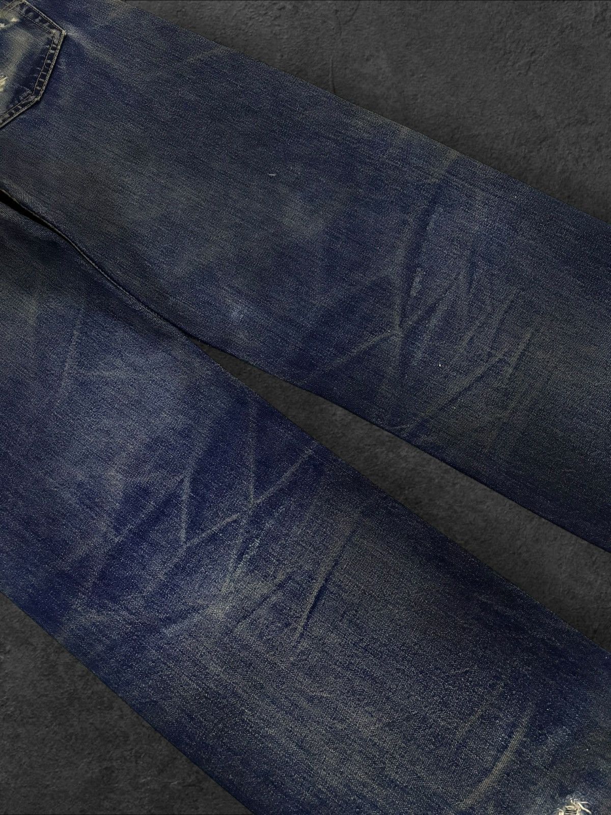 Levi's Vtg 80s US Levis Big E 501 #555 Grunge Selvedge Jeans Size US 30 / EU 46 - 8 Thumbnail