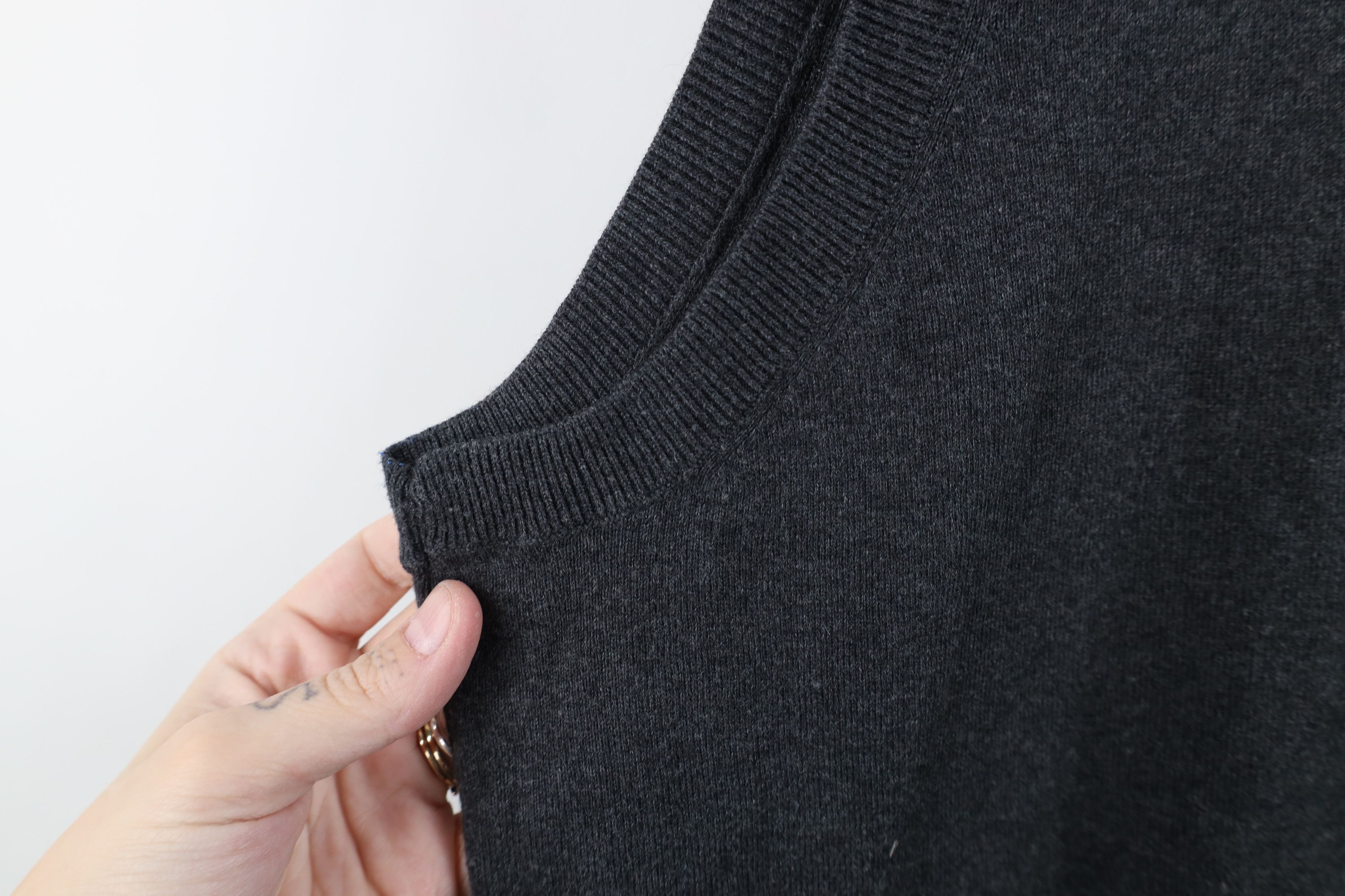 Ralph Lauren Vintage Ralph Lauren Ribbed Knit Half Zip Sweater Vest Gray Size US XL / EU 56 / 4 - 8 Thumbnail