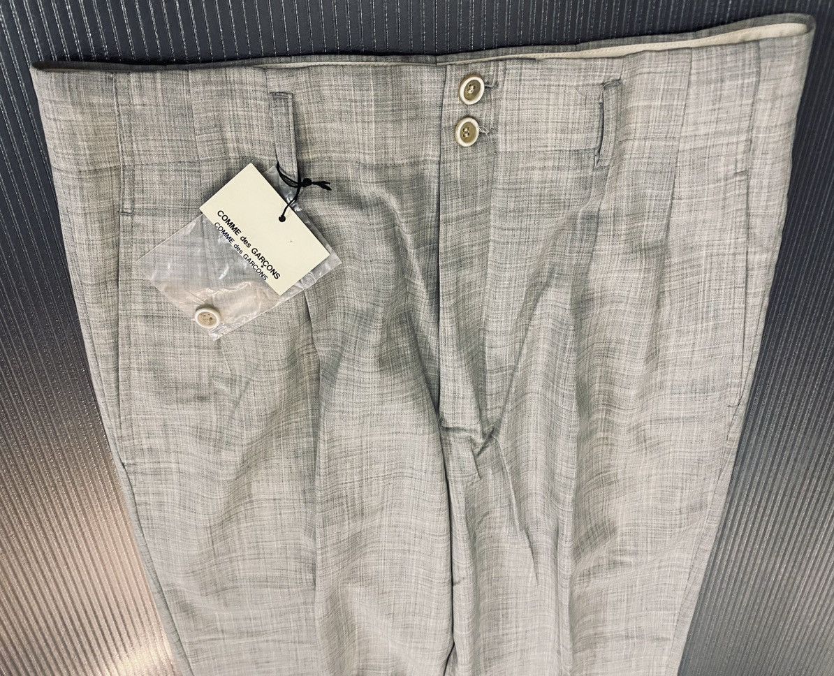 Comme des Garcons Comme Des Garçons 🇮🇹 grey wool pleated dc slacks M NWT Size US 32 / EU 48 - 4 Thumbnail