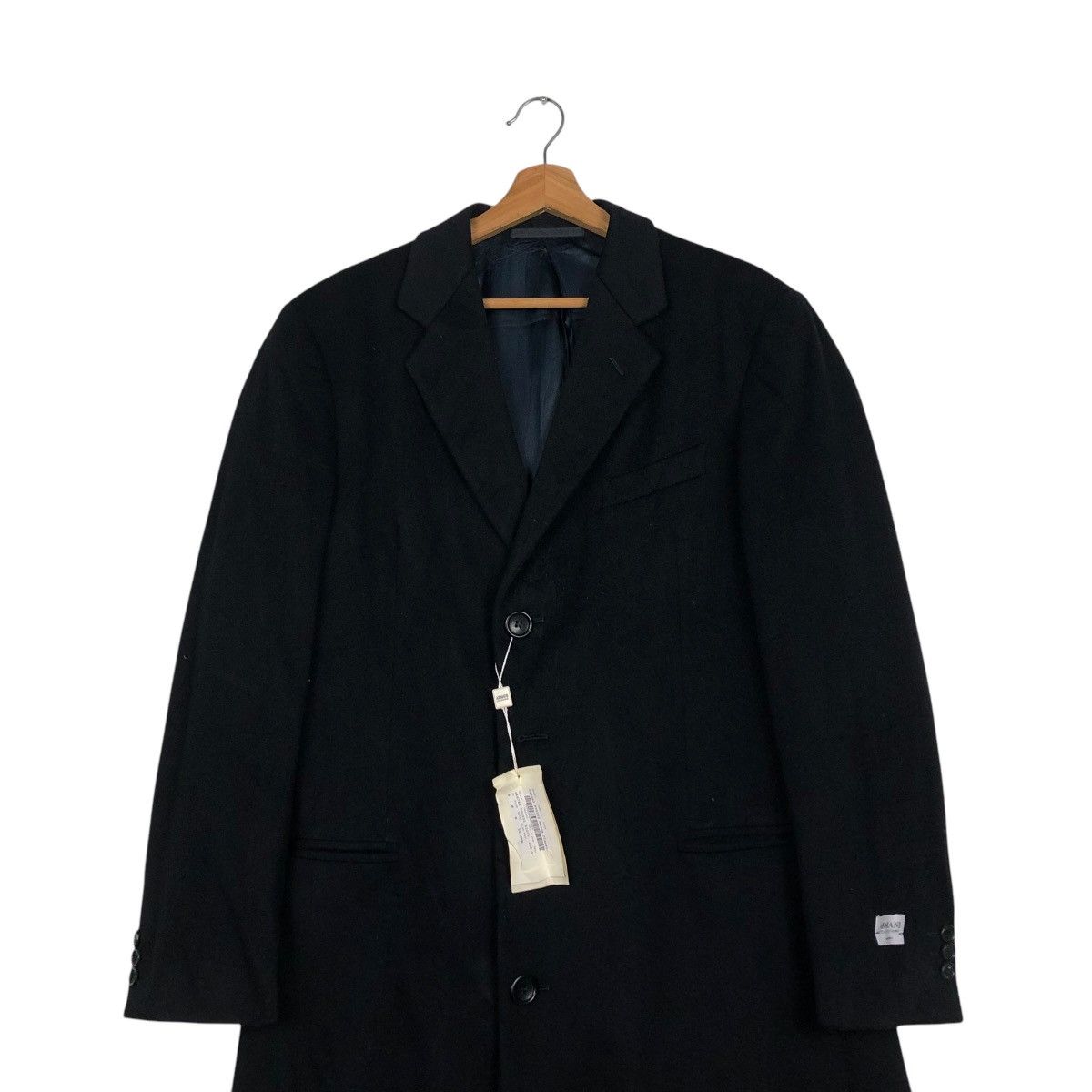 Armani Collezioni 🔥VINTAGE WOOL LONG JACKET ARMANI COLLEZIONI MADE IN ITALY Size US M / EU 48-50 / 2 - 6 Thumbnail