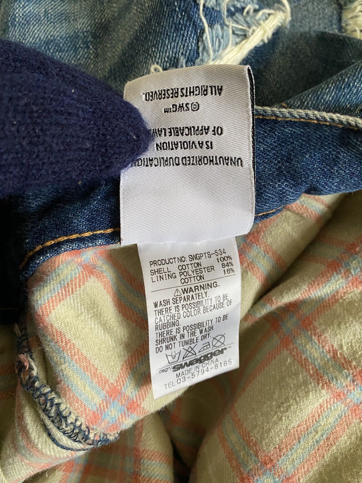 Japanese Brand Japanese Brand Swagger Hybrid Design Distressed Denim Size US 36 / EU 52 - 16 Thumbnail