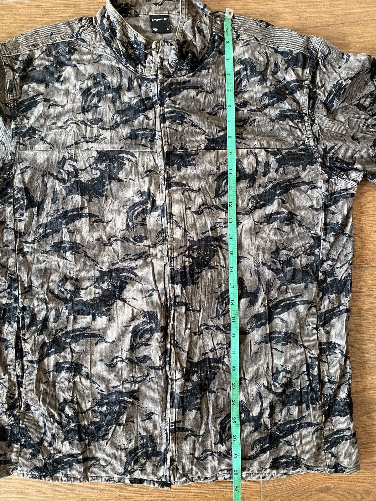 If Six Was Nine Y2k IMPALA CORDUROY ZIPPER LONG SHIRT Size US L / EU 52-54 / 3 - 17 Thumbnail