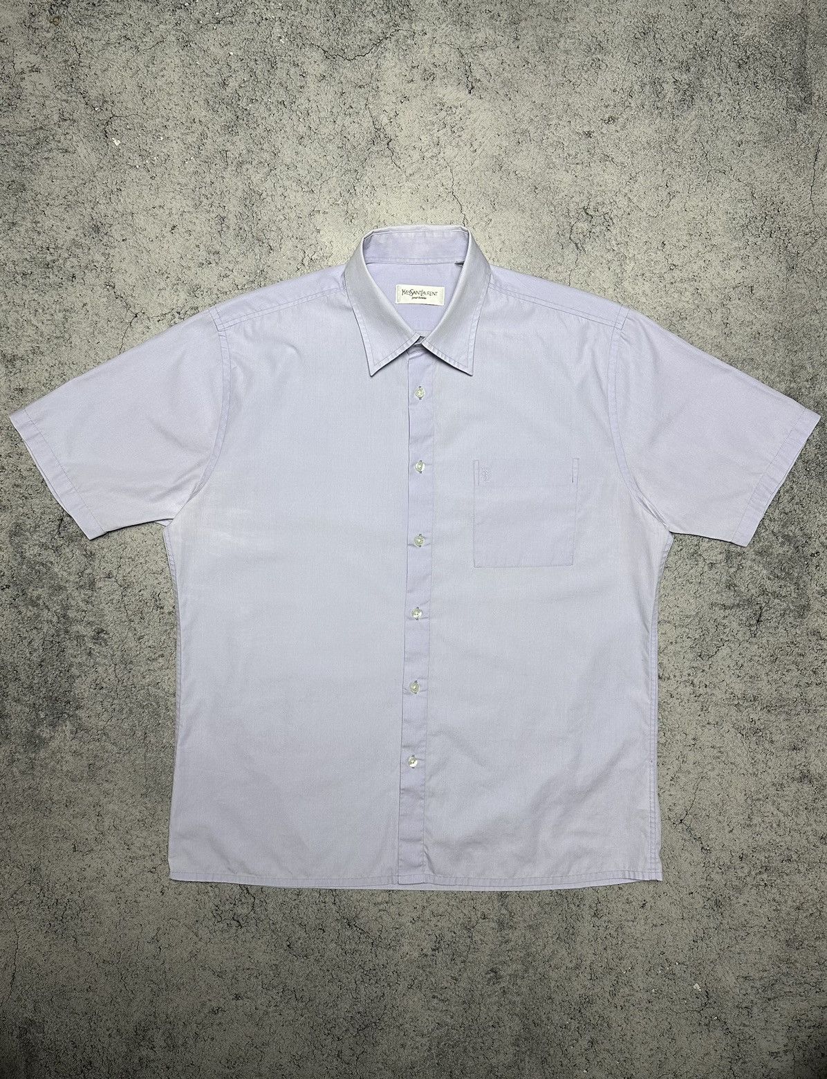 Yves Saint Laurent Vintage Yves Saint Laurent YSL Short Sleeve Shirt Size US L / EU 52-54 / 3 - 1 Thumbnail