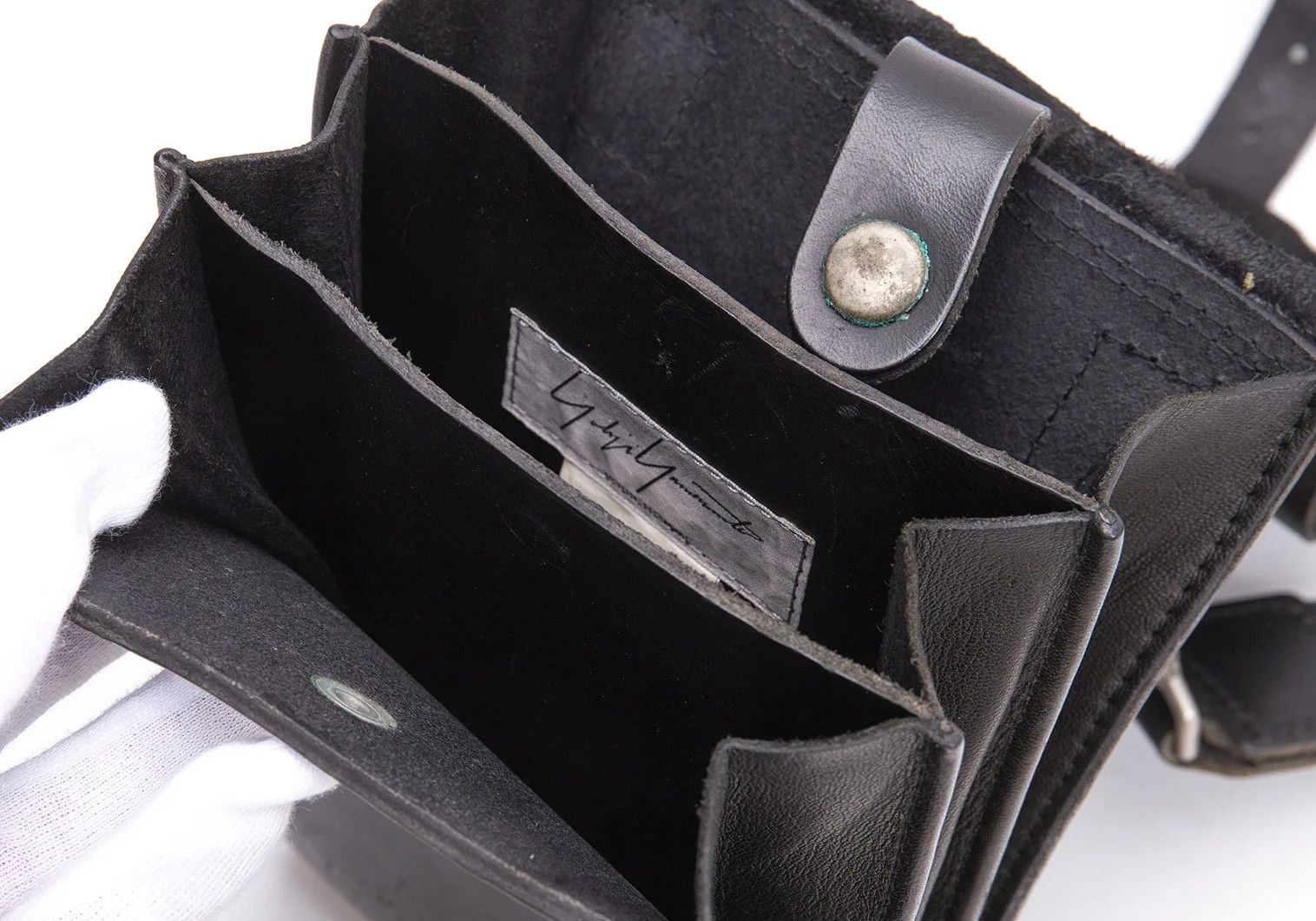 Yohji Yamamoto Yohji Yamamoto Horse Leather Mini Shoulder Bag Size ONE SIZE - 13 Thumbnail