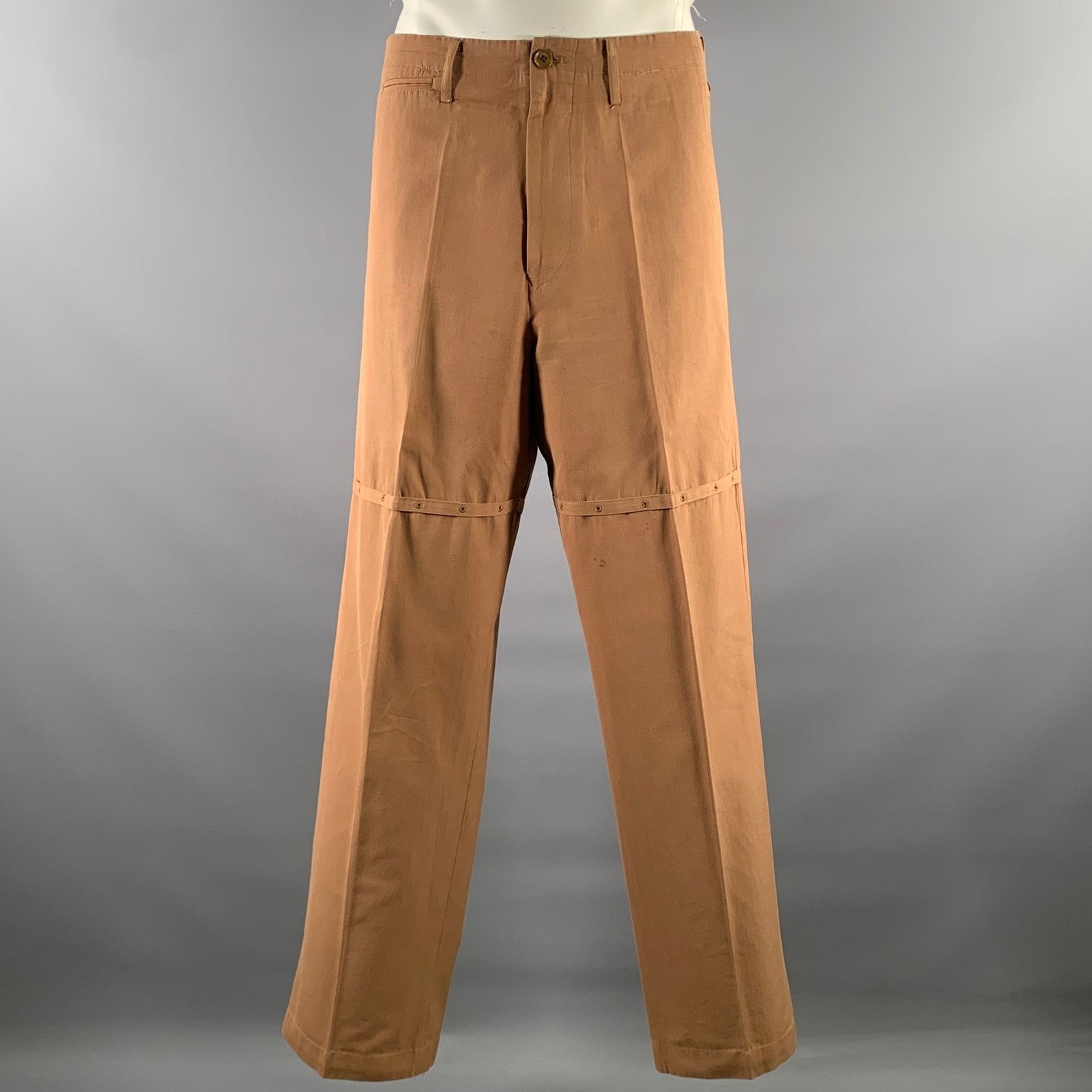 Yohji Yamamoto YOHJI YAMAMOTO Chest Size 50 Tan Cotton 40 33 Suit Size 50R - 4 Thumbnail