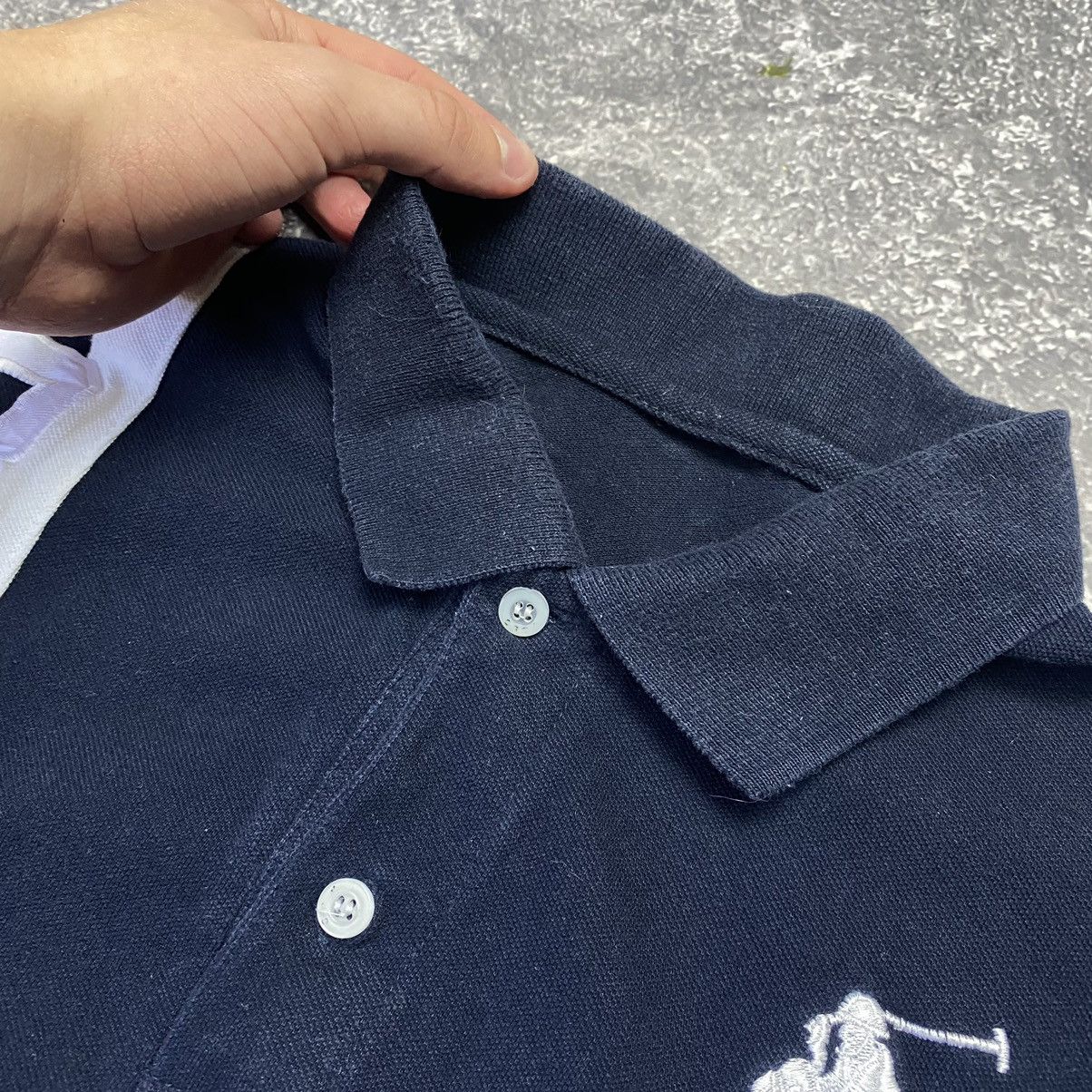Vintage Vintage Polo Ralph Lauren 3 Big Logo hype y2k polo Size US L / EU 52-54 / 3 - 6 Thumbnail