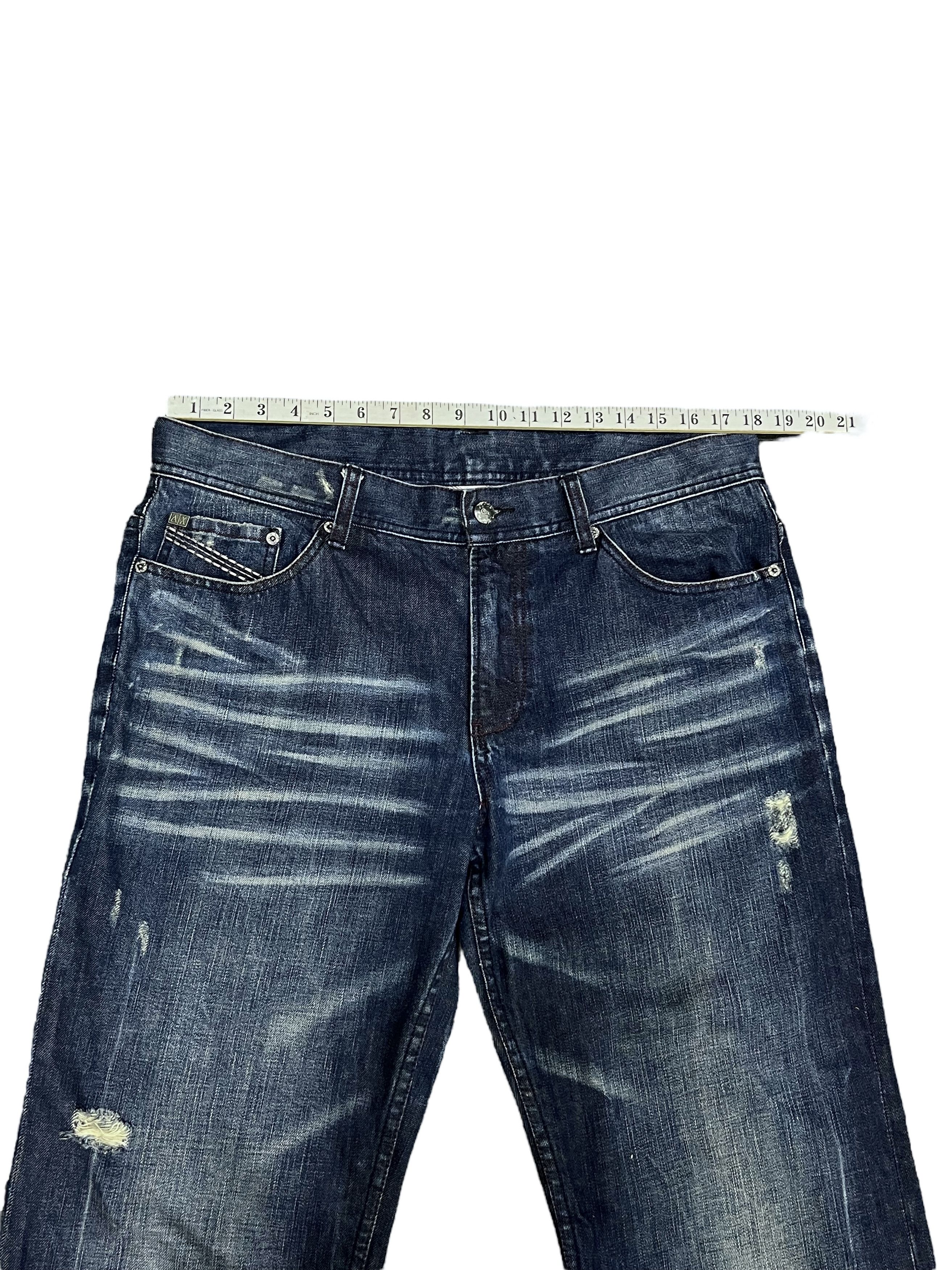 Armani Exchange Rare🔥Armani Exchange Distressed Jeans Flying Eagle Edition Size US 36 / EU 52 - 13 Thumbnail
