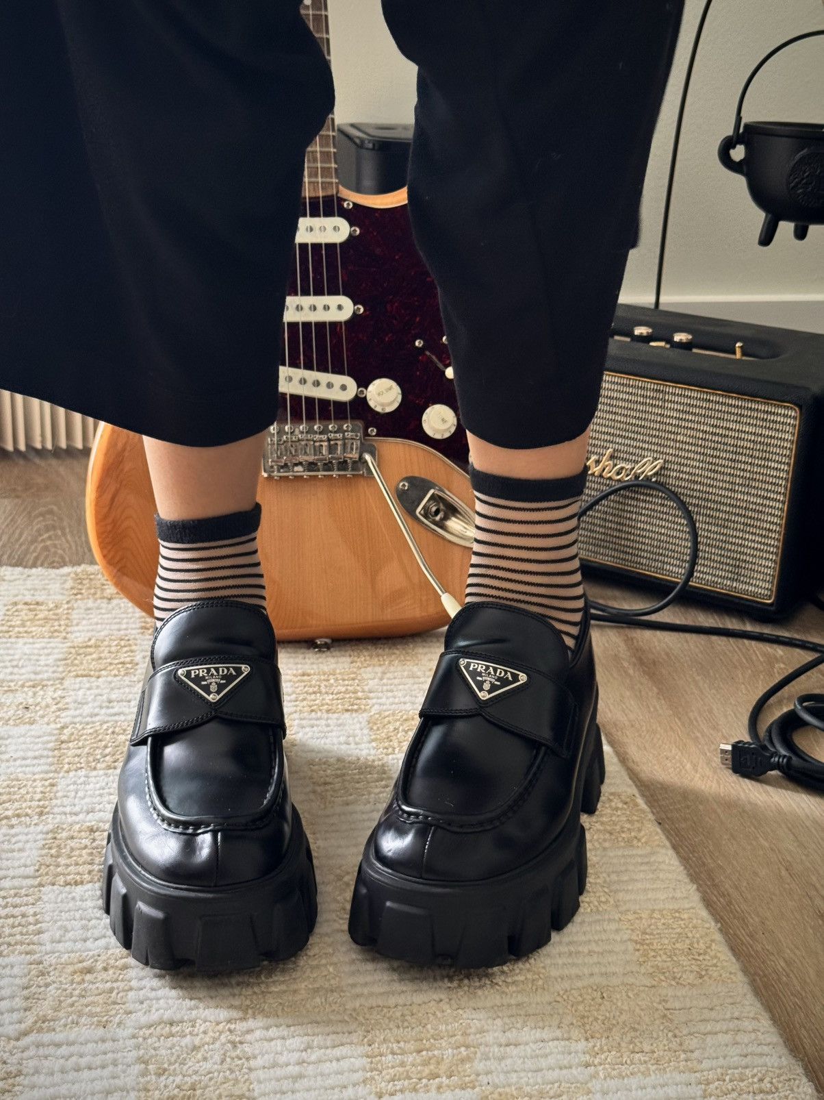 Prada Prada monolith loafers Size US 7.5 / IT 37.5 - 1 Thumbnail