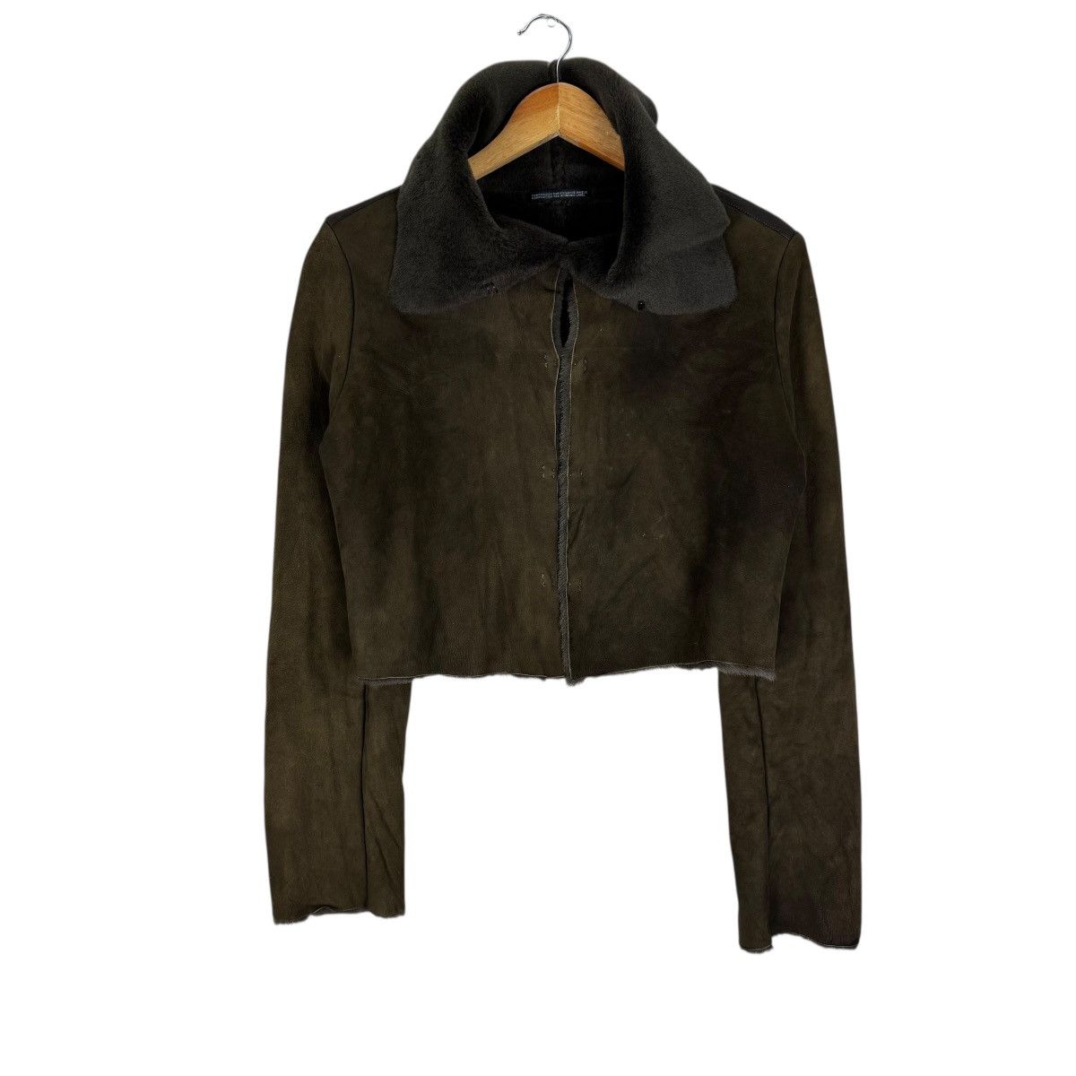 Yohji Yamamoto 🔥YOHJI YAMAMOTO SIGNATURE MOLESKIN CROP JACKET Size S / US 4 / IT 40 - 1 Thumbnail