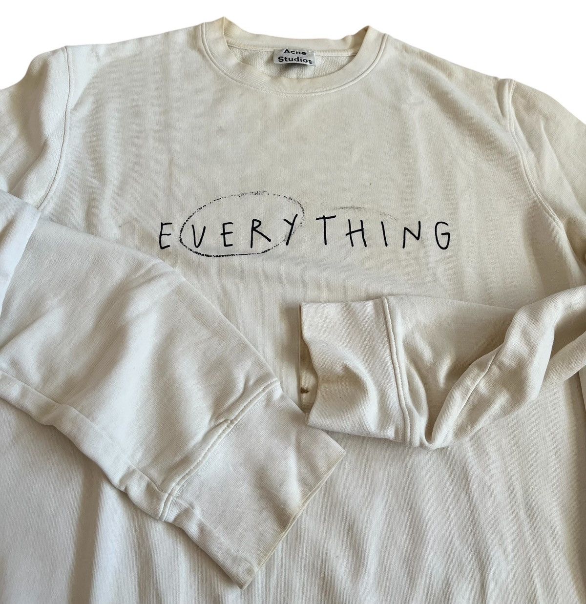 Acne Studios Acne studios everything cream sweatshirt Size US M / EU 48-50 / 2 - 2 Thumbnail