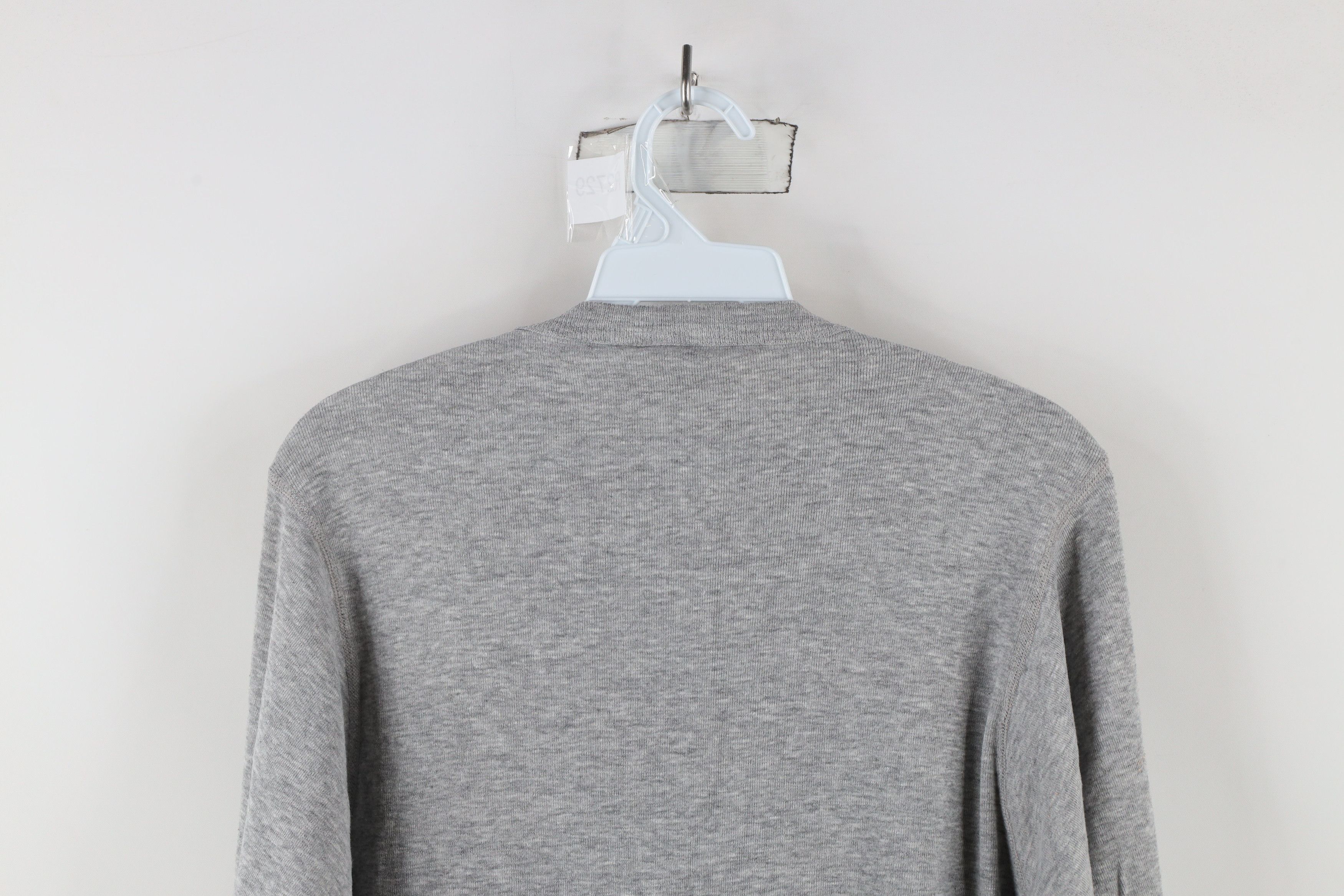 Vintage Vintage 90s Streetwear Blank Thermal Knit T-Shirt Gray USA Size US L / EU 52-54 / 3 - 10 Thumbnail