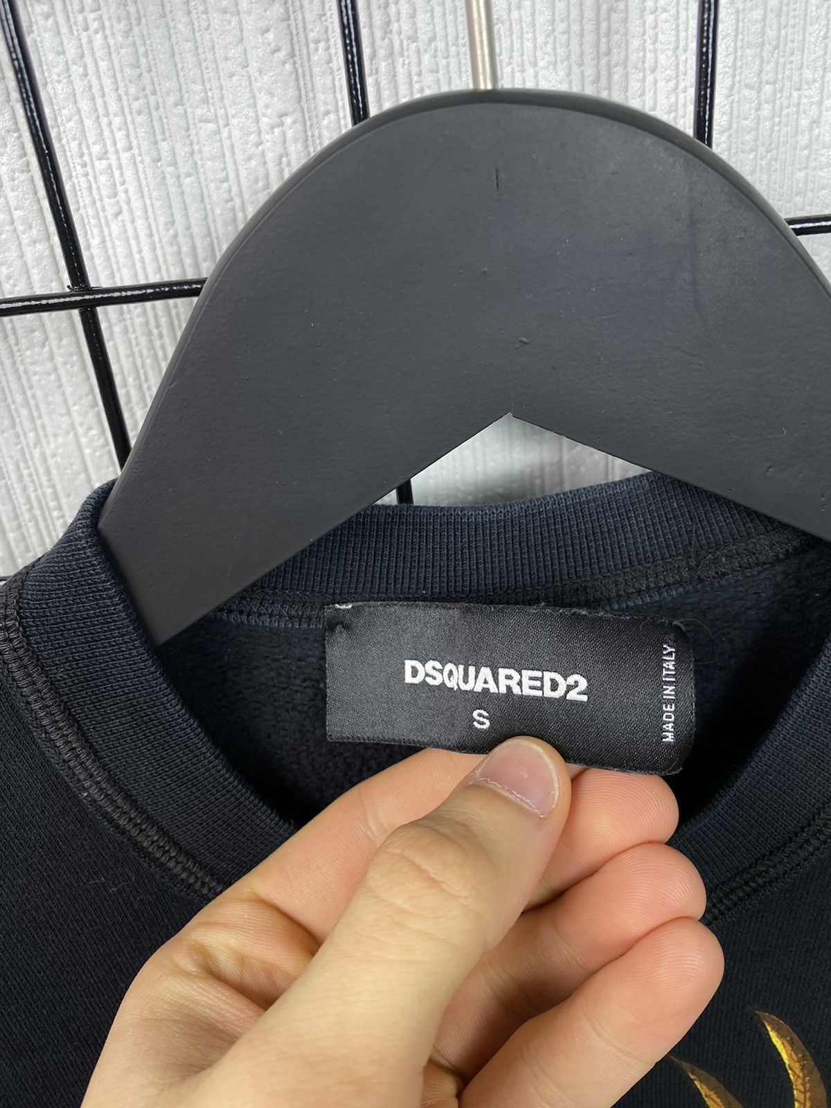 Dsquared2 Dsquared2 Big Logo Eagle Sweatshirt Luxury Men Black S size Size US S / EU 44-46 / 1 - 12 Thumbnail