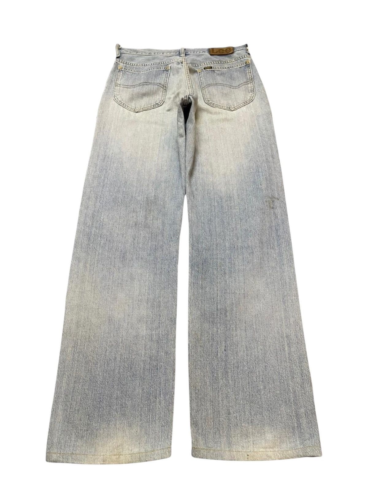 Lee Vintage 90s Lee Riders Faded Wash Distressed Wide Leg Baggy Size US 31 - 2 Thumbnail