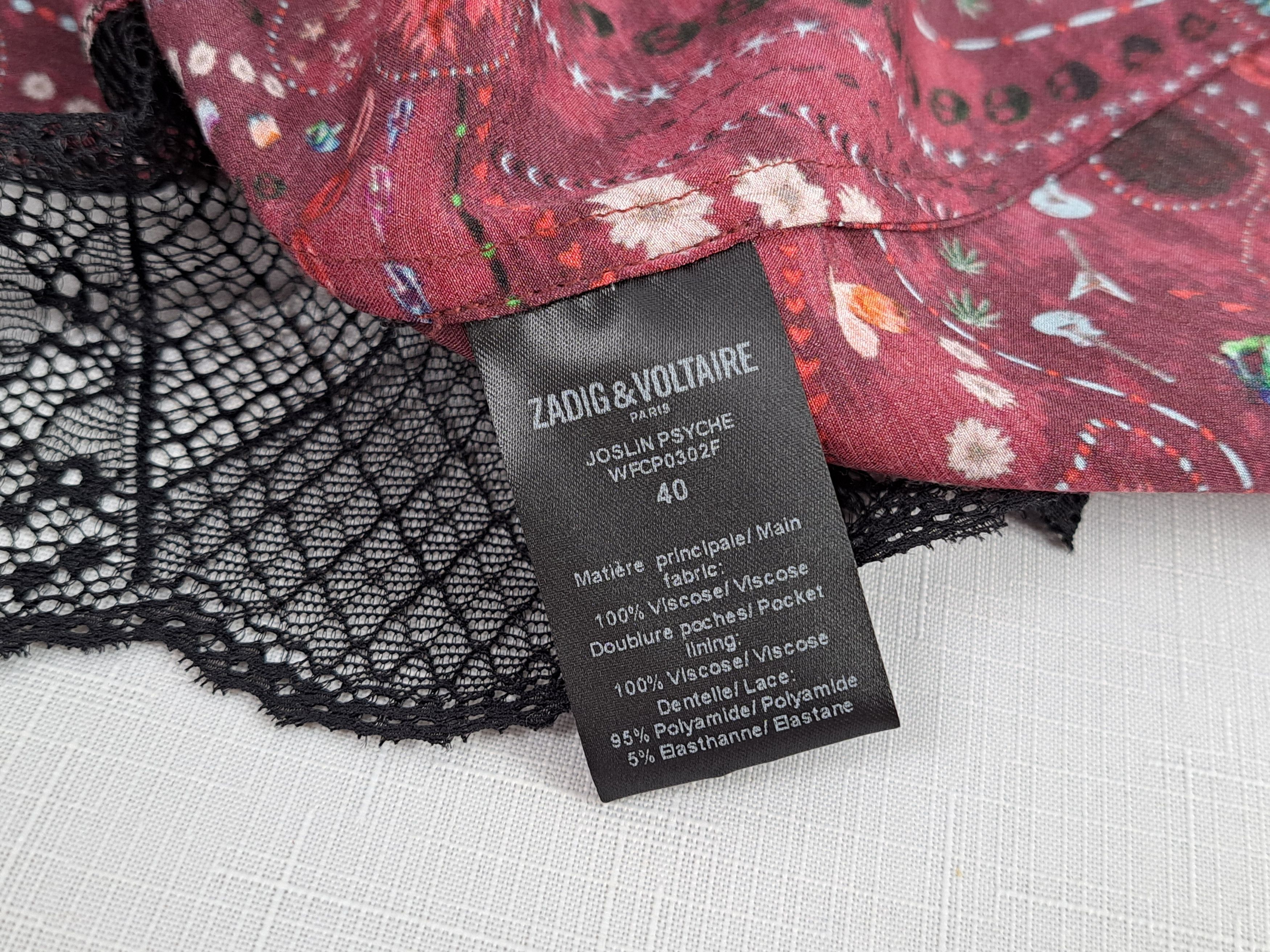 Zadig & Voltaire ZADIG & VOLTAIRE Joslin Psyche lace trim skirt. Size 40 Size 34" / US 12 / IT 48 - 10 Thumbnail