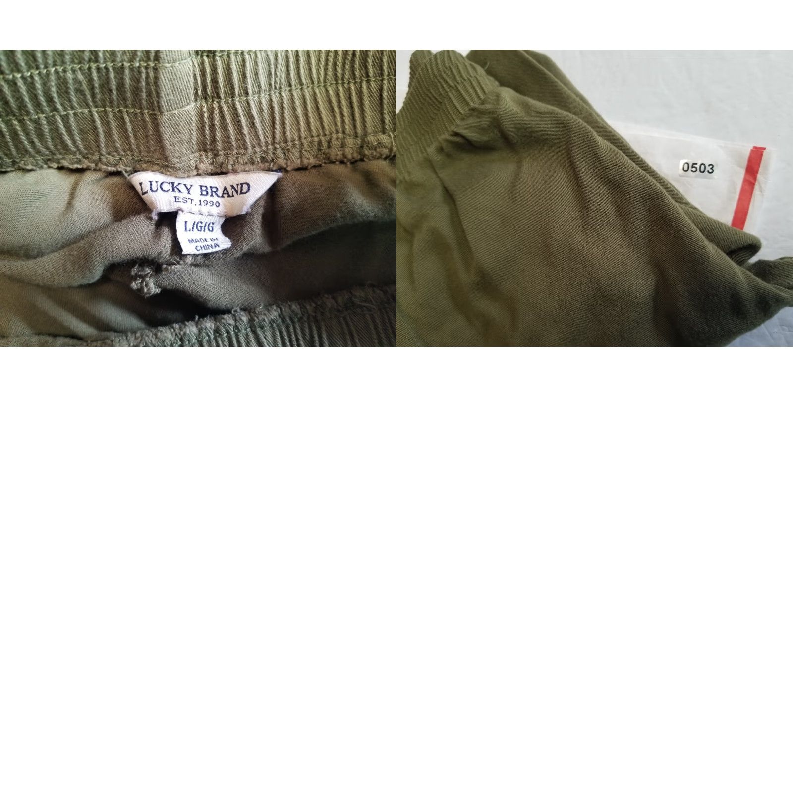 Lucky Brand Lucky Brand Jogger Pants Olive Green Pull On Casual Comfort Size L Women Style Jogger Color Green Size Large Flaws Pic Size 36" / US 14 / IT 50 - 8 Thumbnail