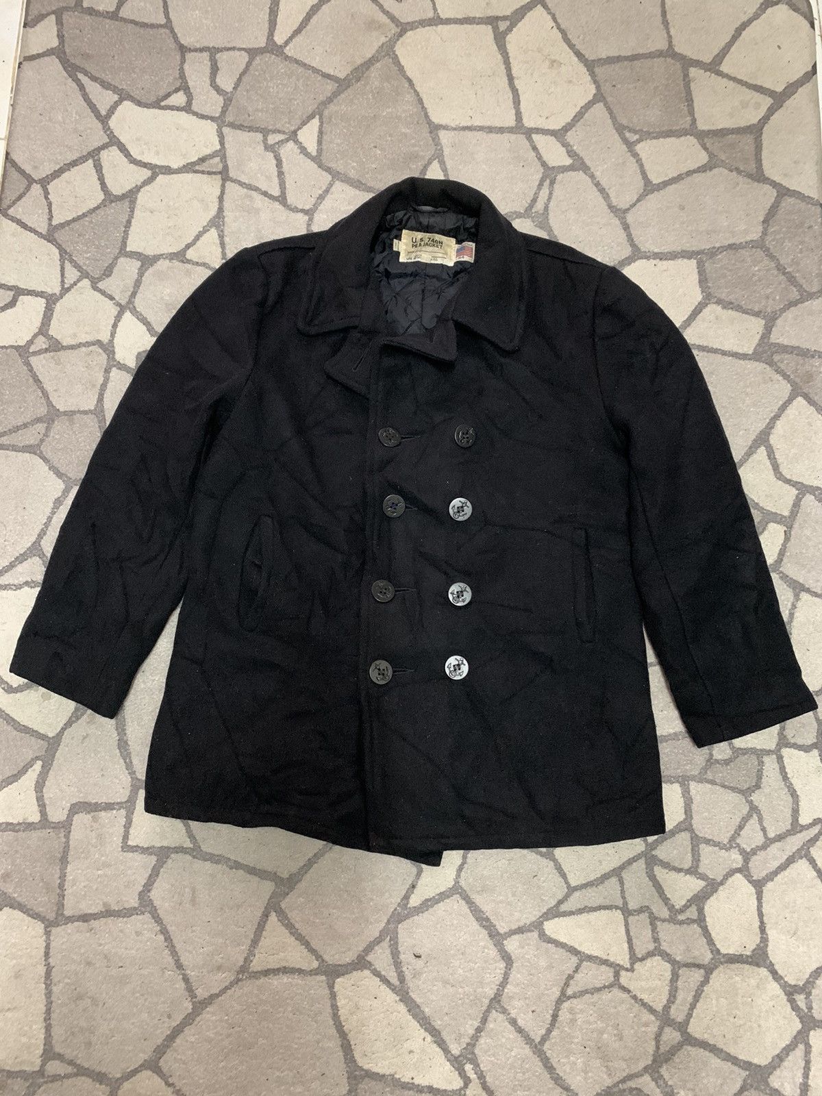 Schott Vintage Schott US 740N Pea Jacket Wool Size US L / EU 52-54 / 3 - 1 Thumbnail