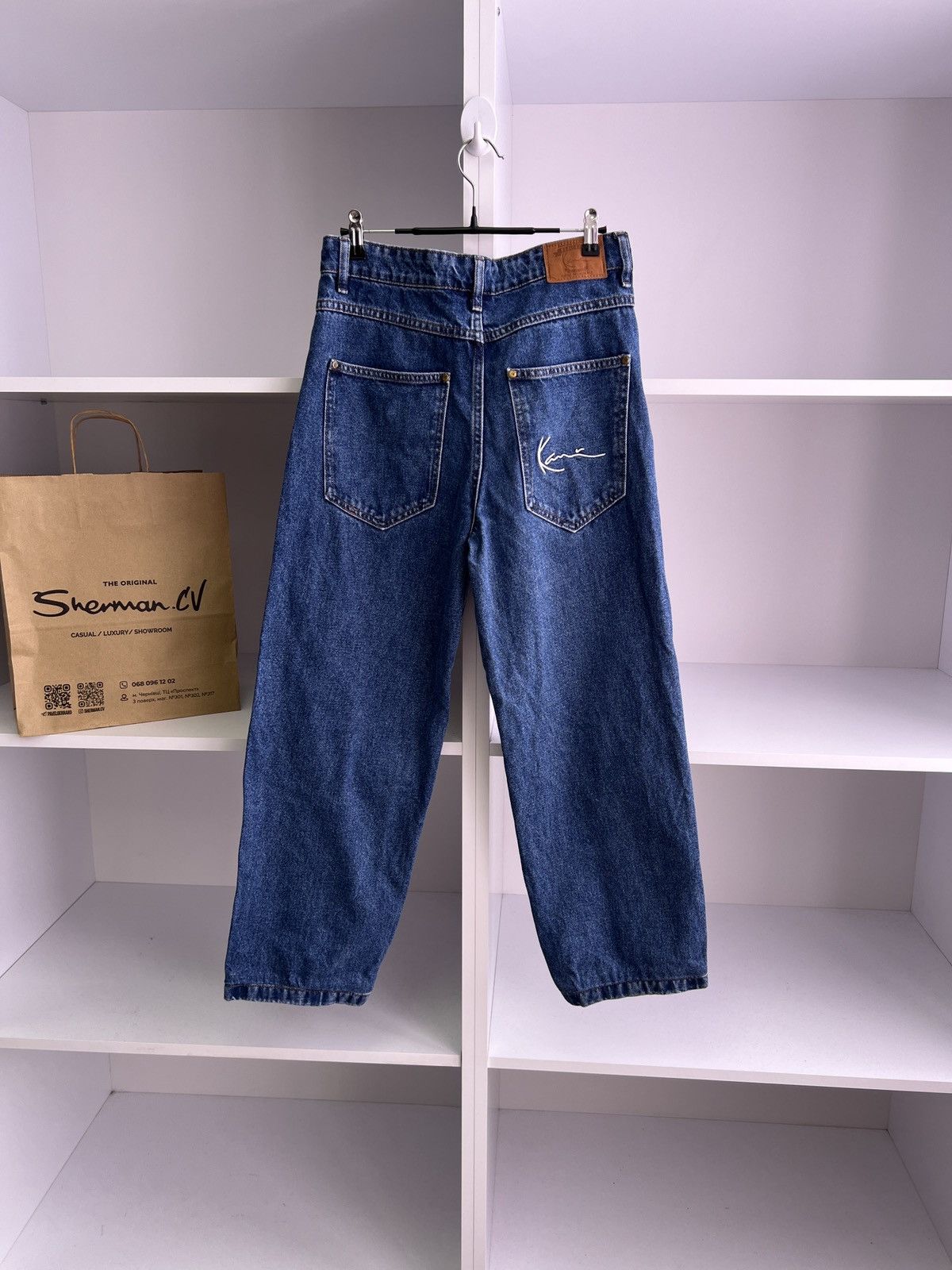 Karl Kani × Vintage Vintage Karl Kani Rap Denim Pants Size US 27 - 1 Thumbnail