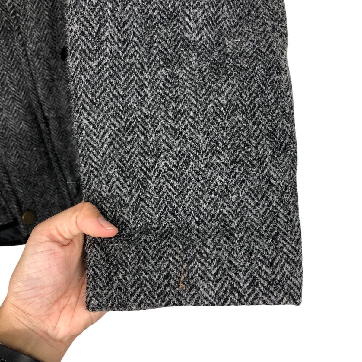 Harris Tweed 📌Vintage Chore Wool Jacket Quilted Peregrine Harris Tweed Size US L / EU 52-54 / 3 - 16 Thumbnail