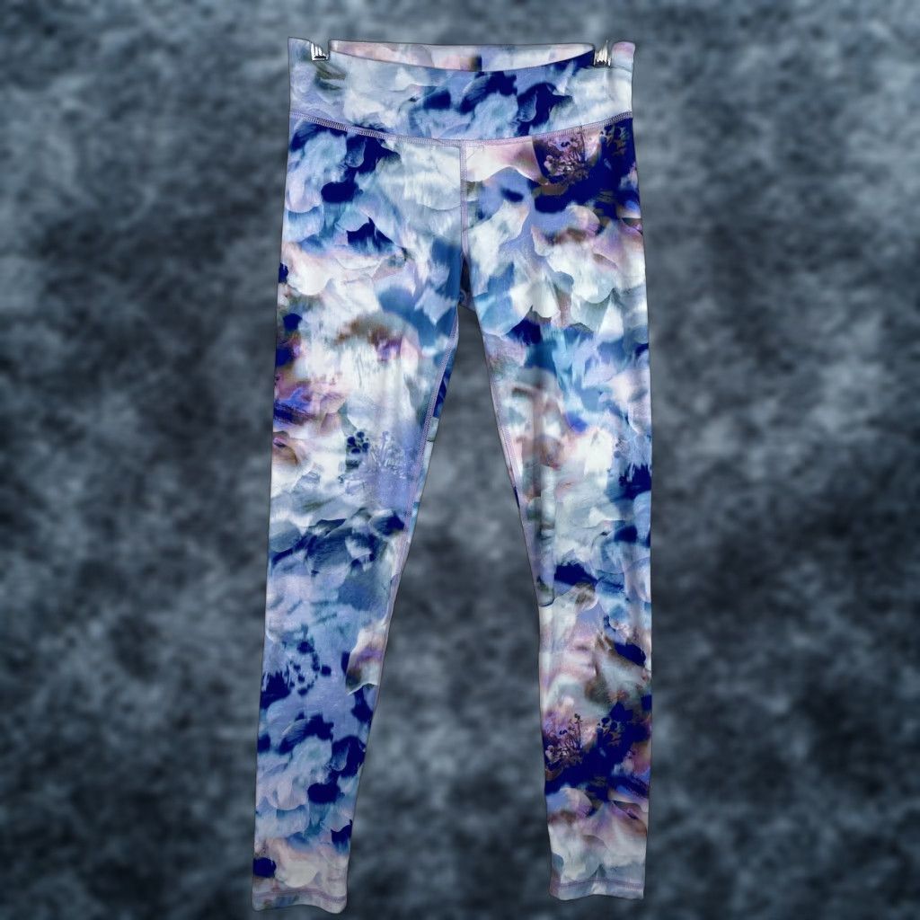 Olive Live Love Dream Leggings Women M Blue Tie Dye Skinny Pull On Workout Shirt? Size 32" / US 10 / IT 46 - 1 Thumbnail