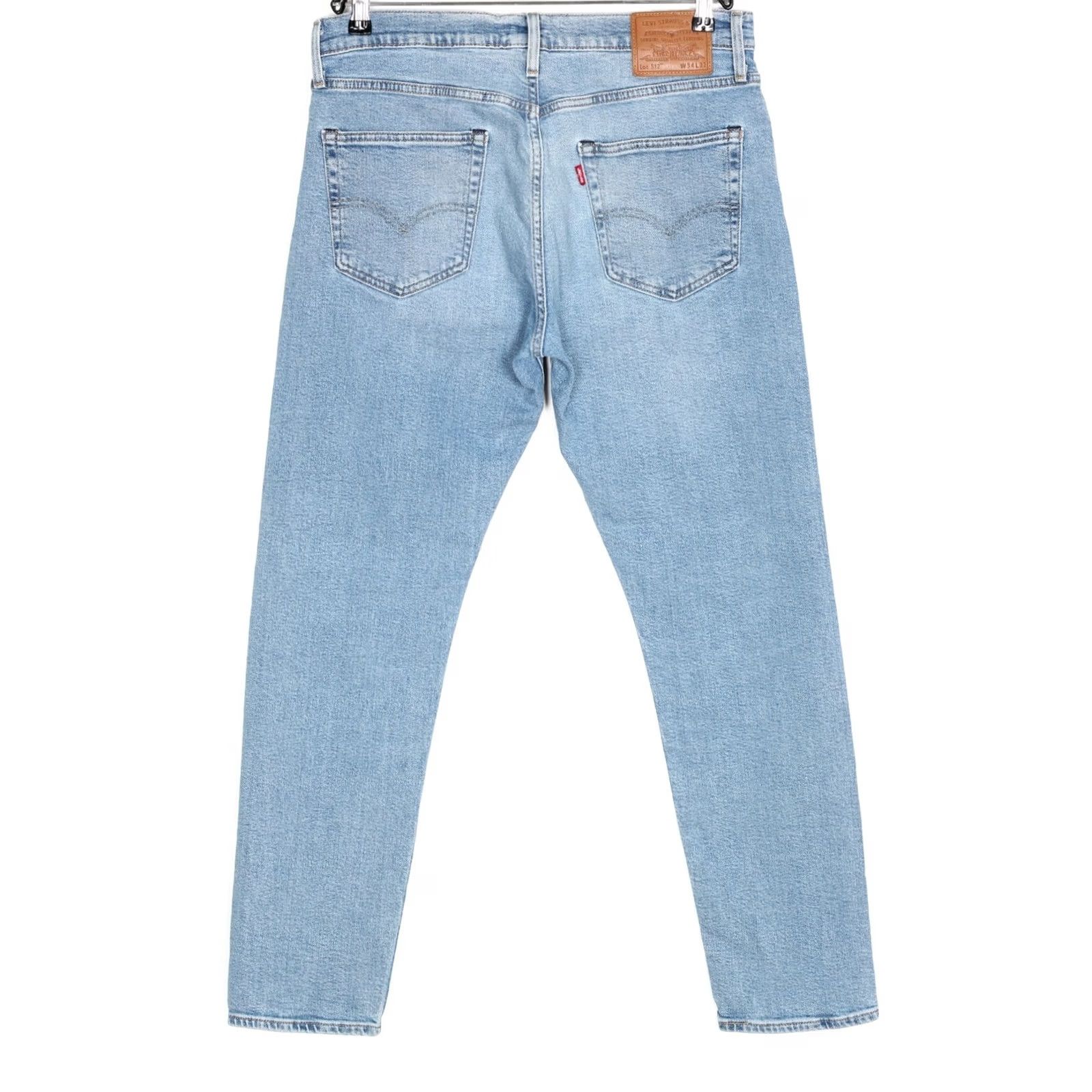 Levi's LEVI’S 512 Slim Tapered PREMIUM Big E Jeans Men W34 L32 Stretch DZ8202 Blue Denim 5-Pocket Regular Mid Rise Size US 34 / EU 50 - 3 Thumbnail