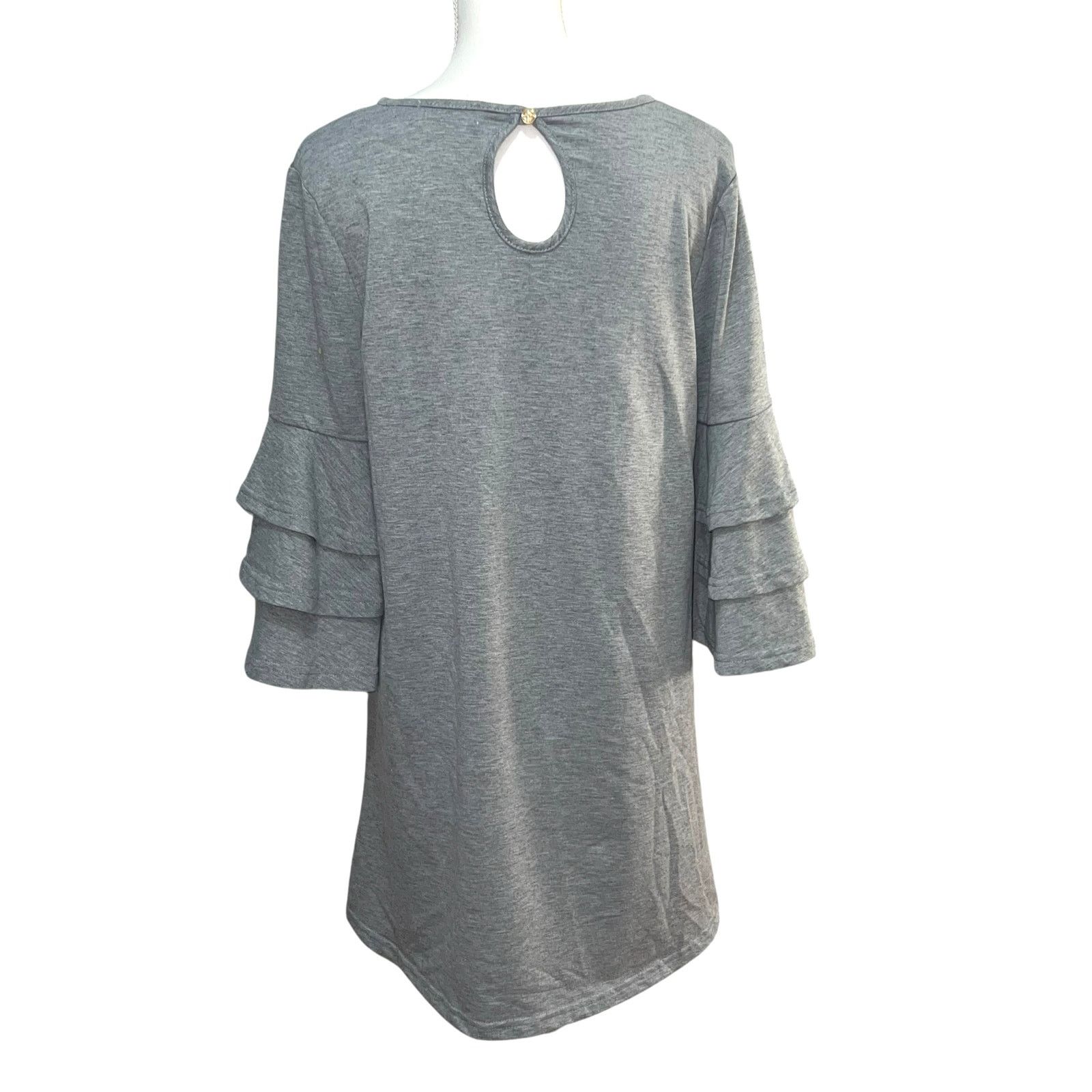 Other Simply Southern Gray Winston 3/4 Bell Sleeve Tunic Dress XL Size XL / US 12-14 / IT 48-50 - 3 Thumbnail