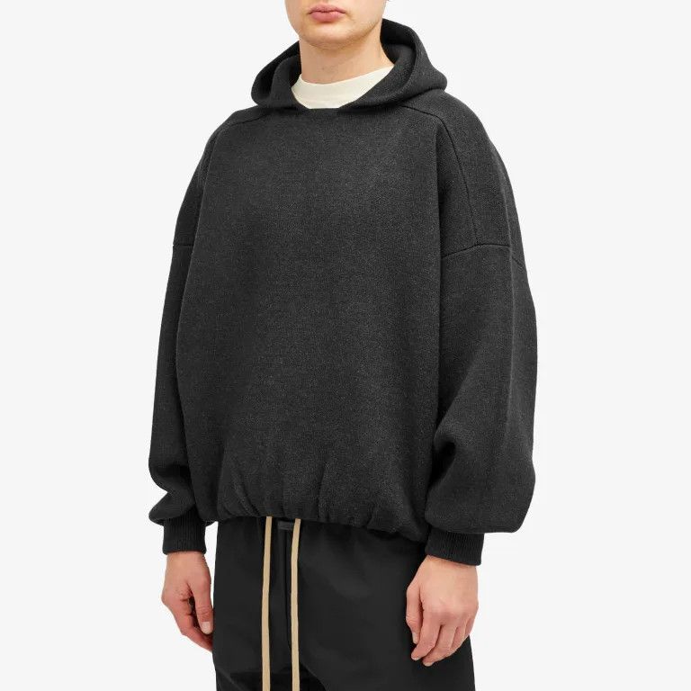 Fear of God o1s22i1n1024 Hooded Knit Sweatshirt in Black Size US S / EU 44-46 / 1 - 2 Thumbnail