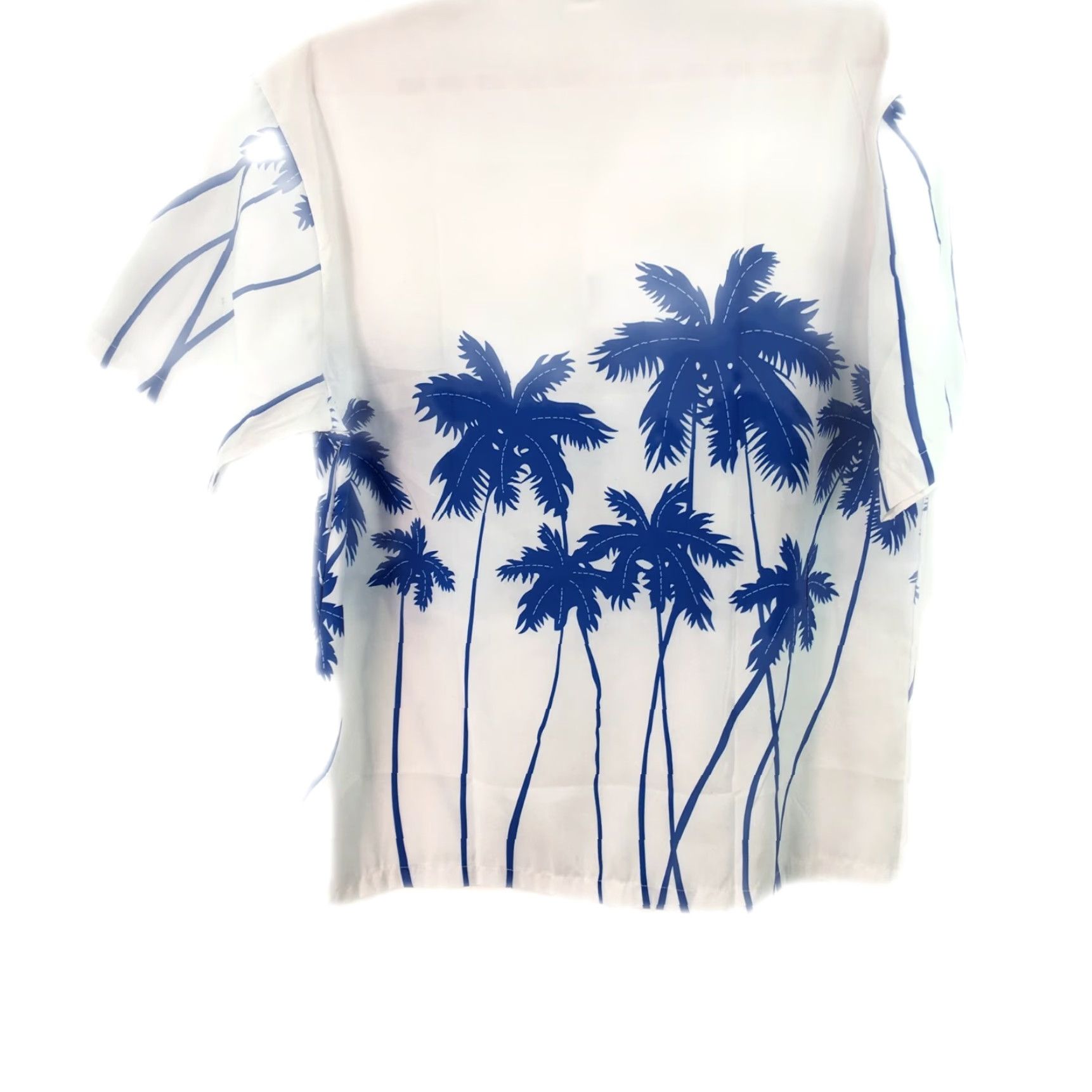 Vintage Shuangqi Mens Hawaiian Tropical Beach Short Sleeve White T Shirt 3XL Button-Up Casual Mens Shirt 3XL White Hawaiian Beach Theme Size US XXL / EU 58 / 5 - 2 Thumbnail