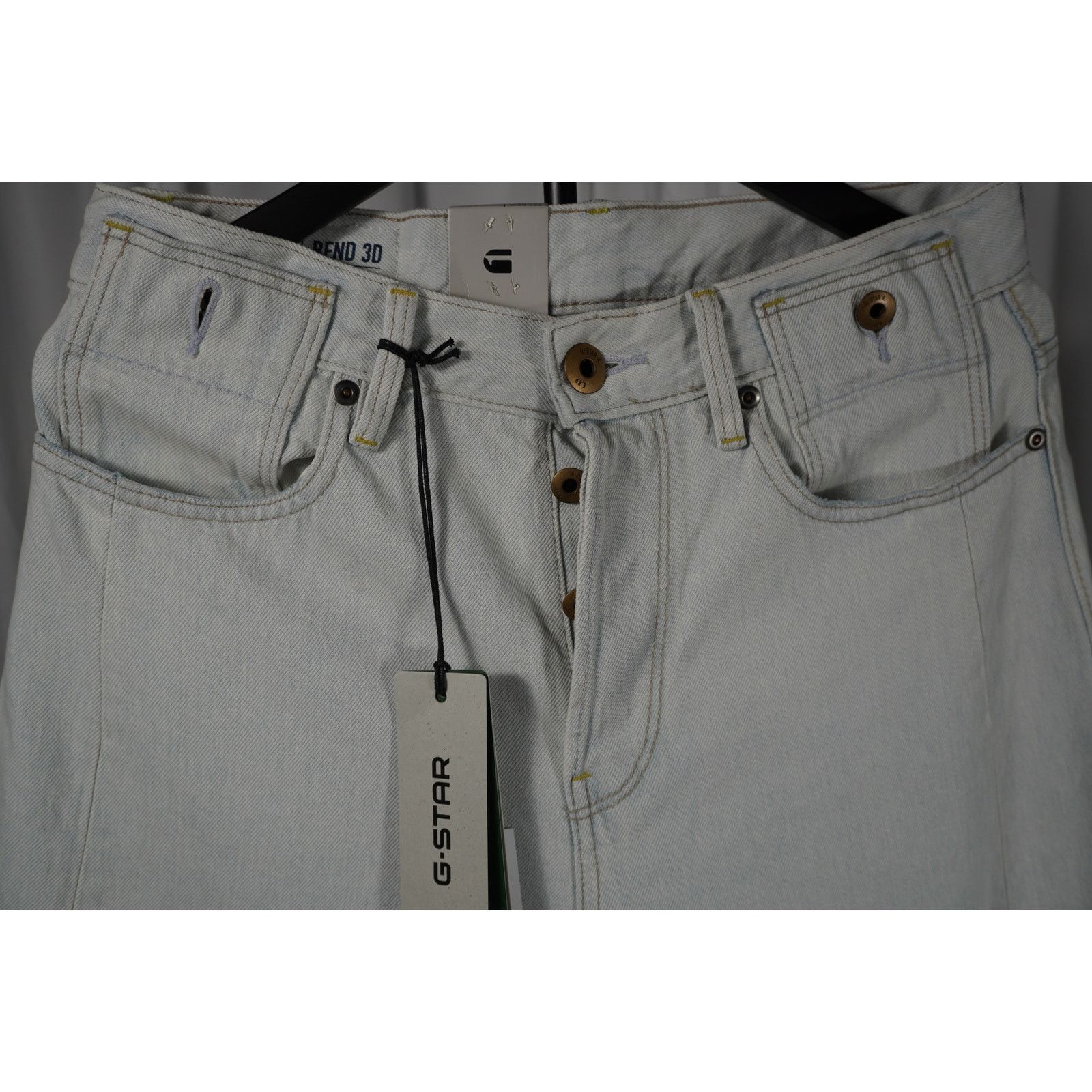 G-Star G-Star Raw Bend Loose Jeans W28 L32 Light Wash Denim Size US 28 / EU 44 - 7 Thumbnail
