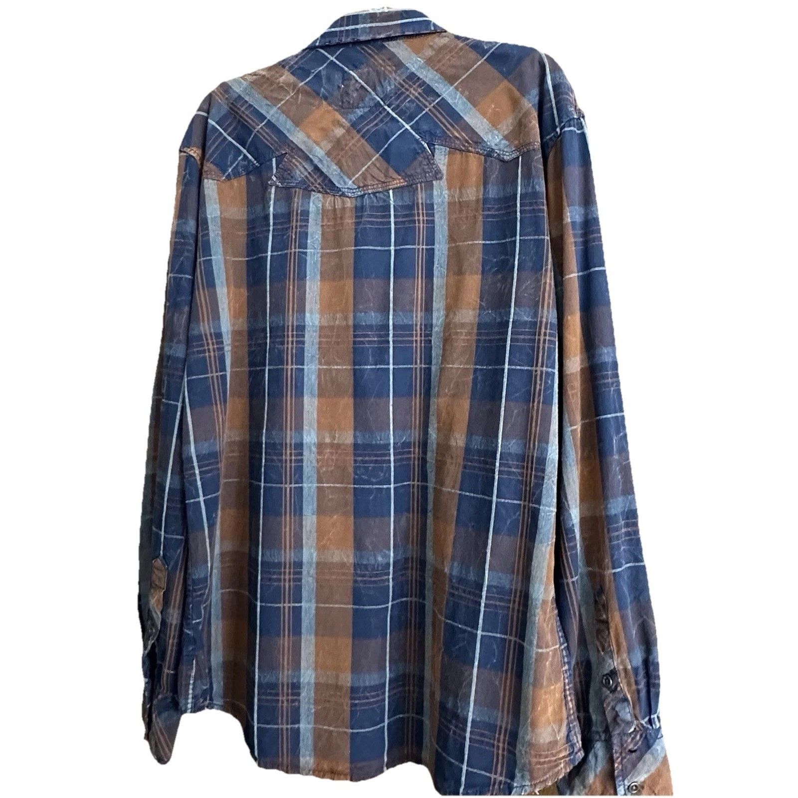BKE BKE Vintage 67 Men’s XL Athletic Fit Western Button Up EUC Size US XL / EU 56 / 4 - 3 Thumbnail