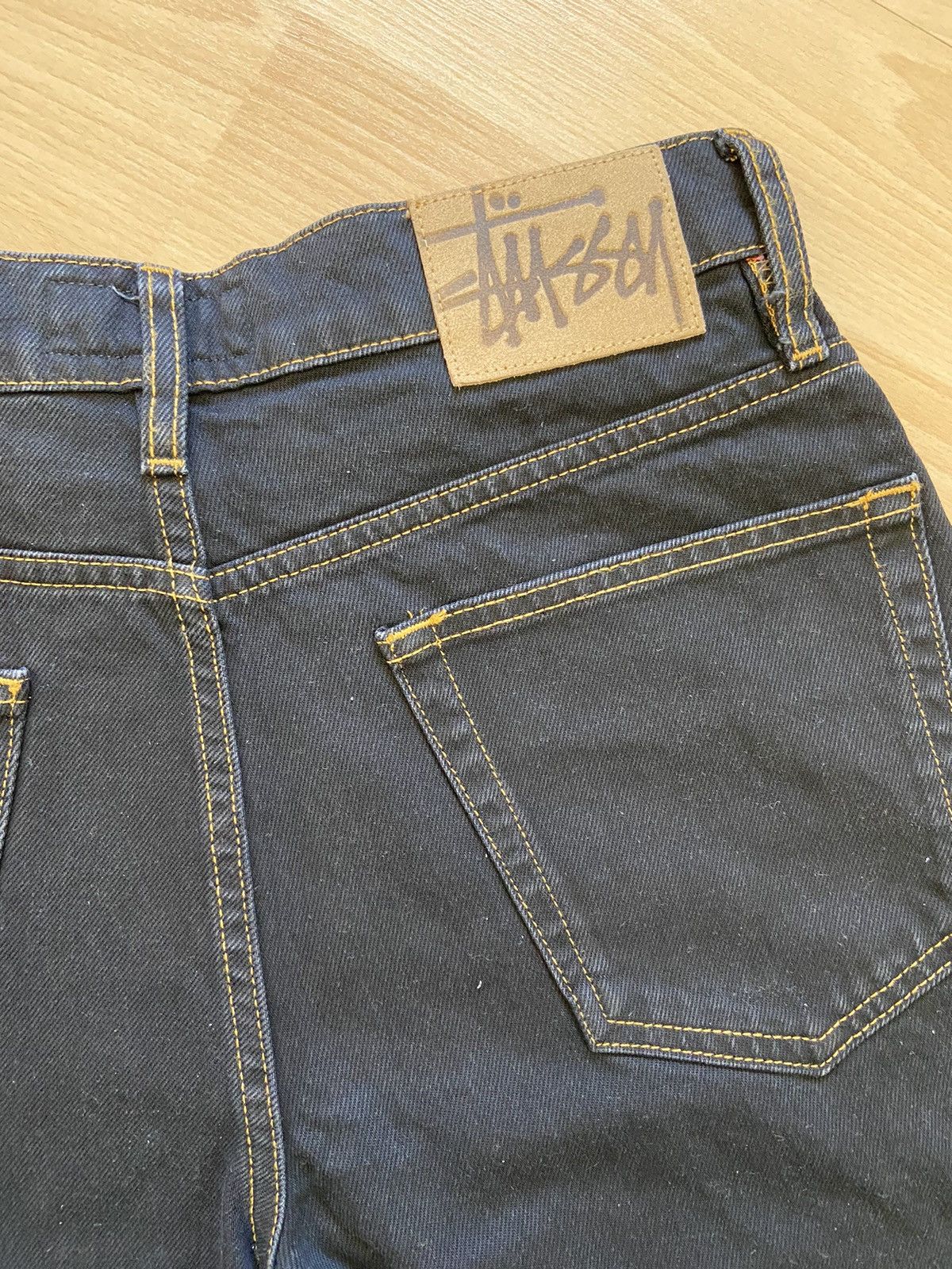 Stussy Stussy Washed Black Denim Short Baggy NEW 28 Size US 28 / EU 44 - 4 Thumbnail