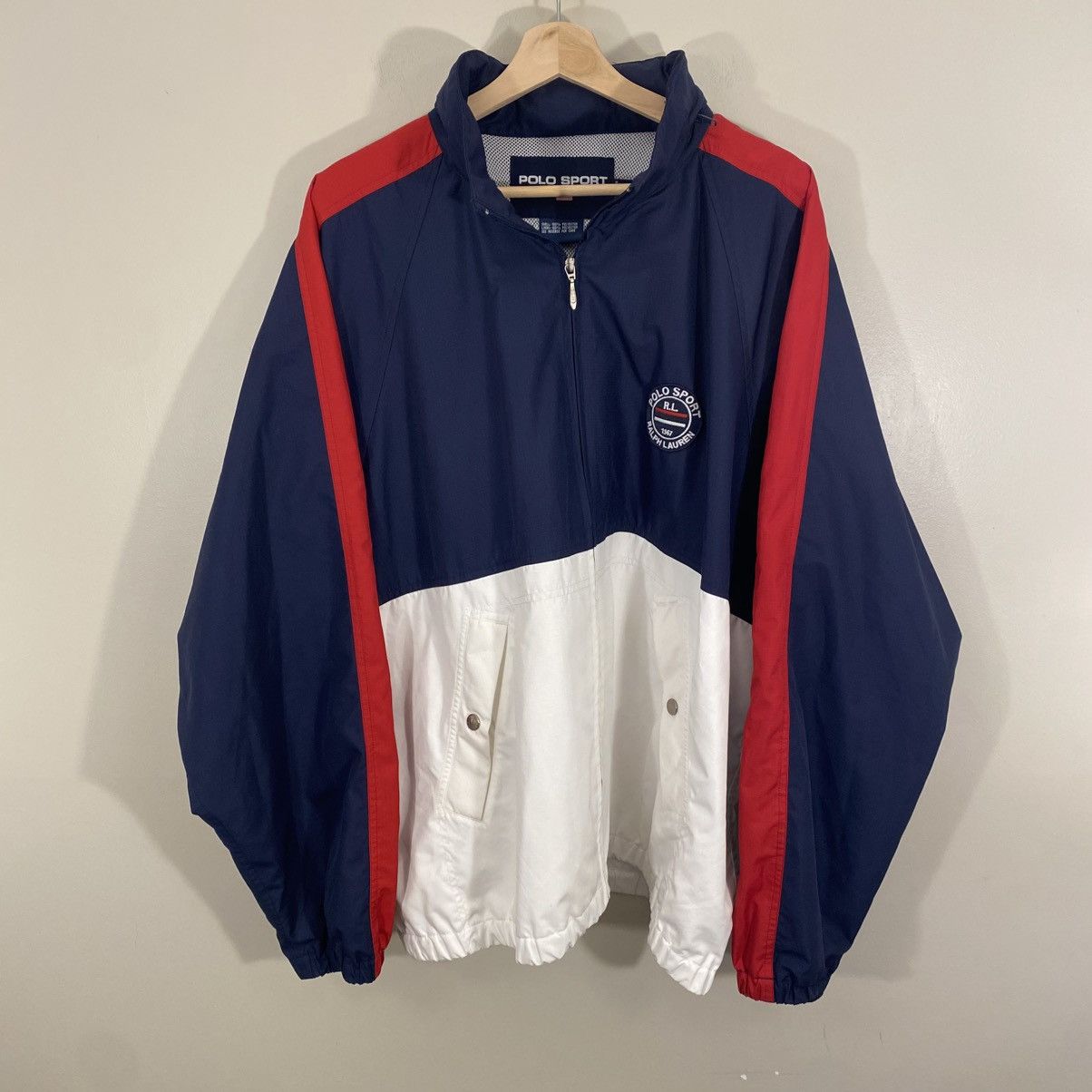 💸STEAL💸 Vintage 90s Polo Sport Ralph Lauren Windbreaker XL