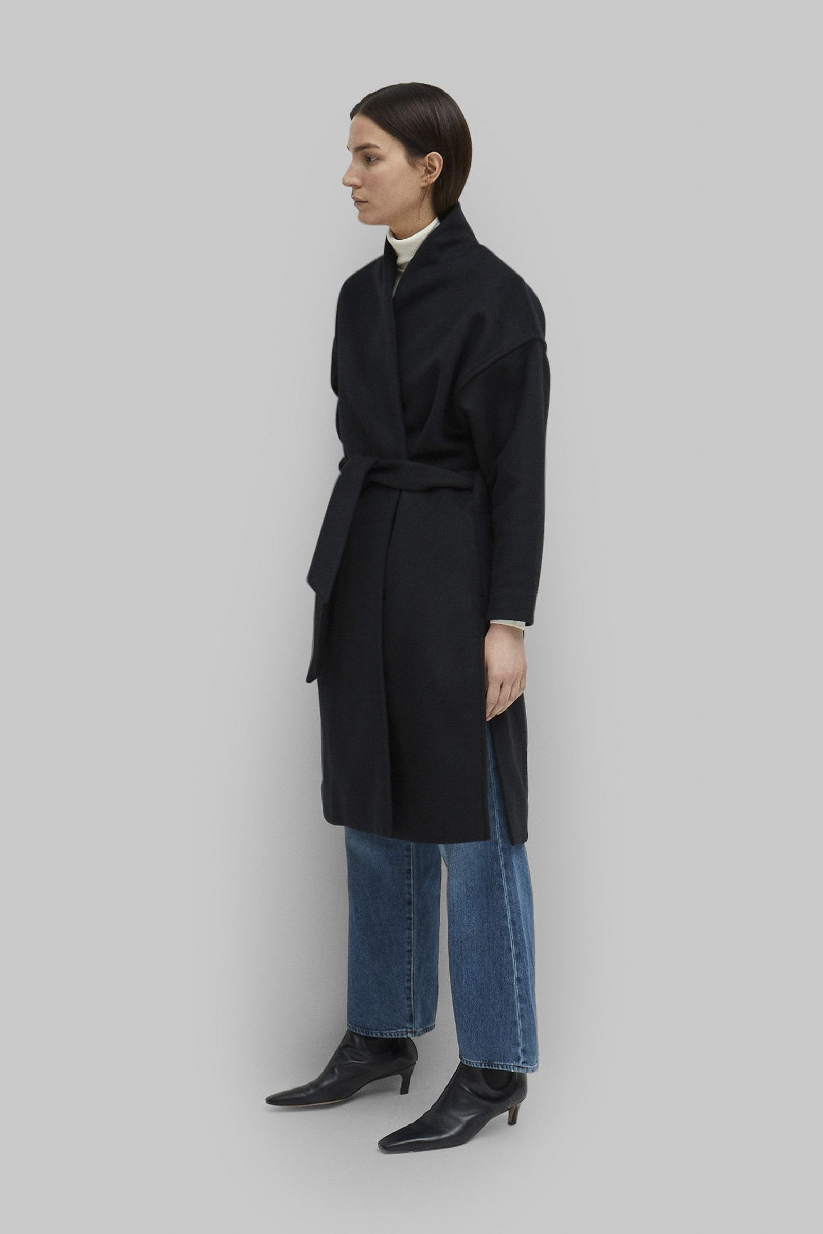 Image of Toteme Chelsea Coat Coat in Black, Women's (Size Small)