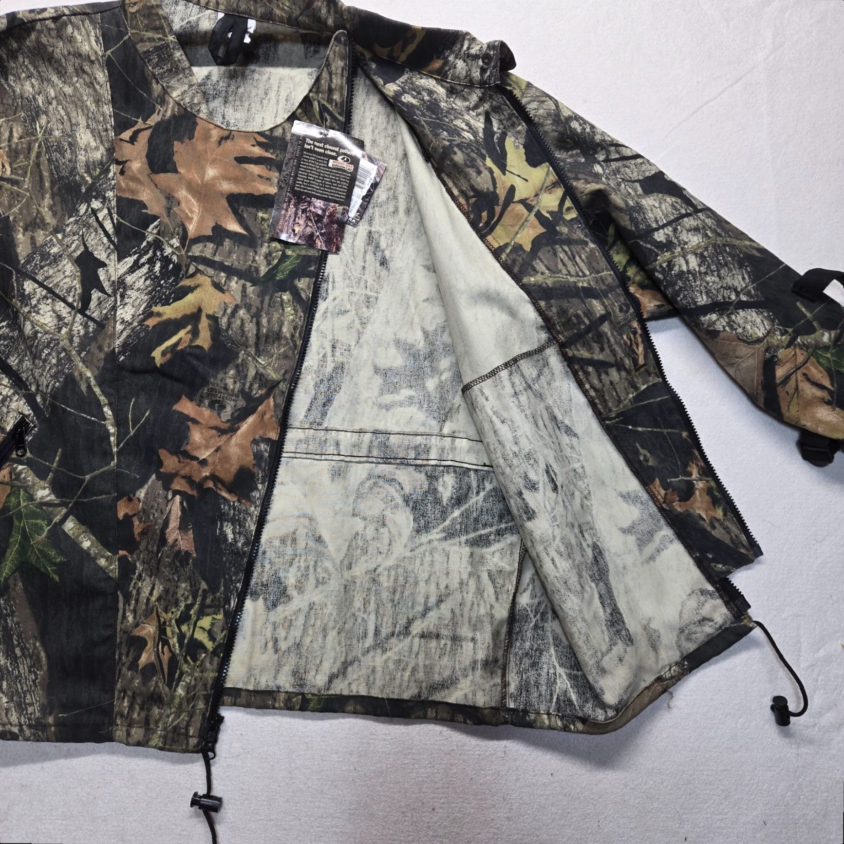 Vintage NEW VTG Mossy Oak Camo Jacket Camo Halter Zip Hunting Coat 90s Adult Men's XL Size US XL / EU 56 / 4 - 7 Thumbnail