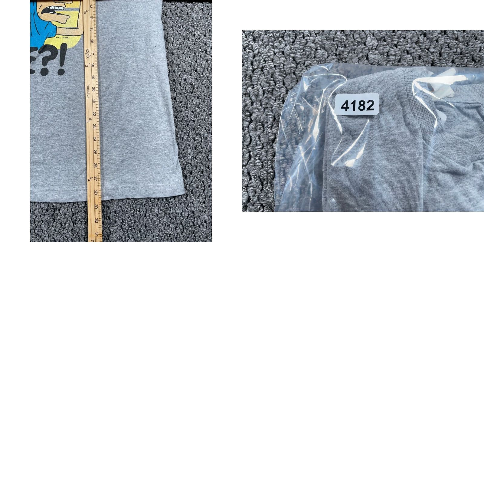 Tultex Beavis & Butt-head Cornholio T-Shirt Adult XL Gray Retro MTV 90s Tultex Tag Size US XL / EU 56 / 4 - 8 Thumbnail